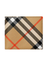 Burberry Check Bifold Wallet in Sand