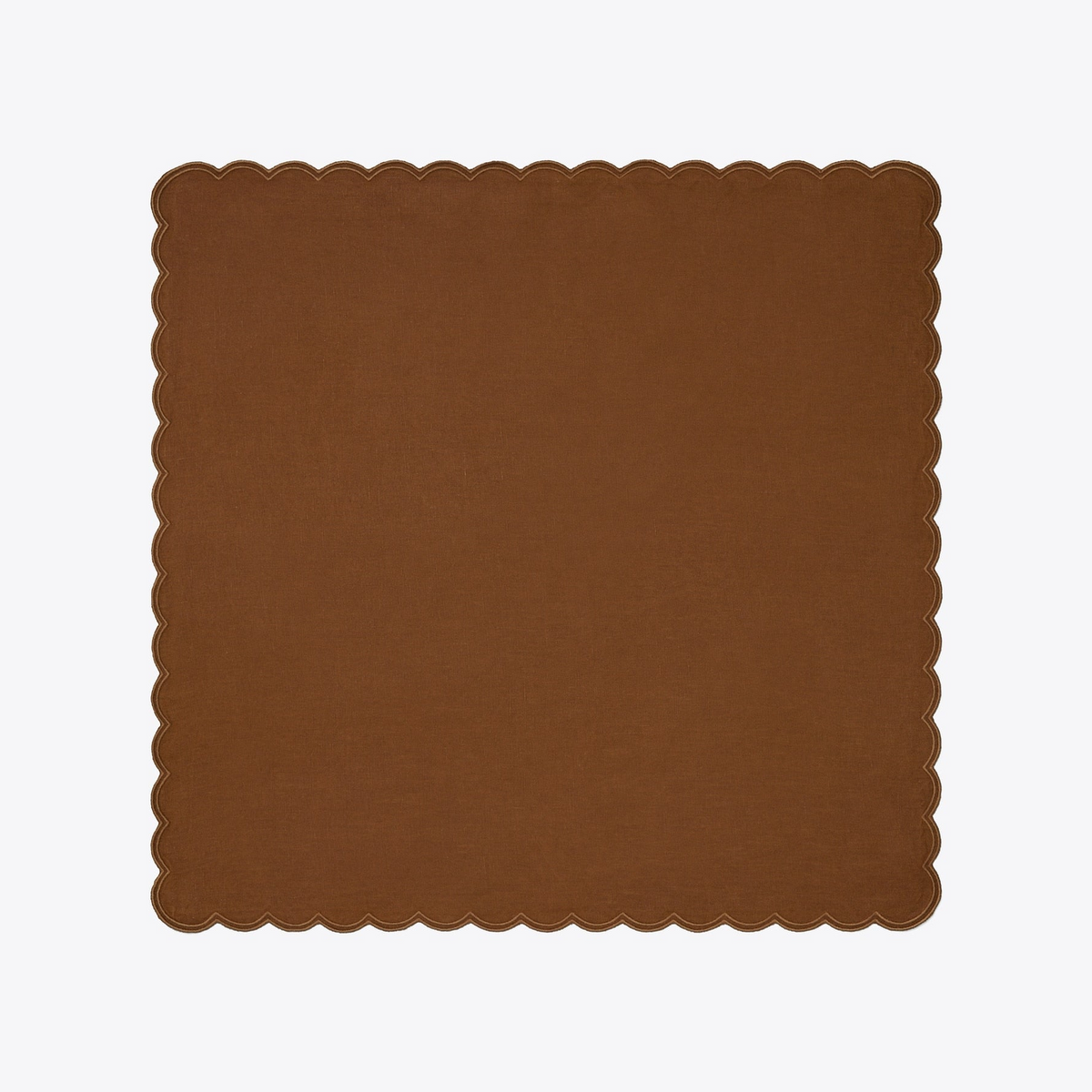 Scalloped Dinner Linen Napkin, Set of 6