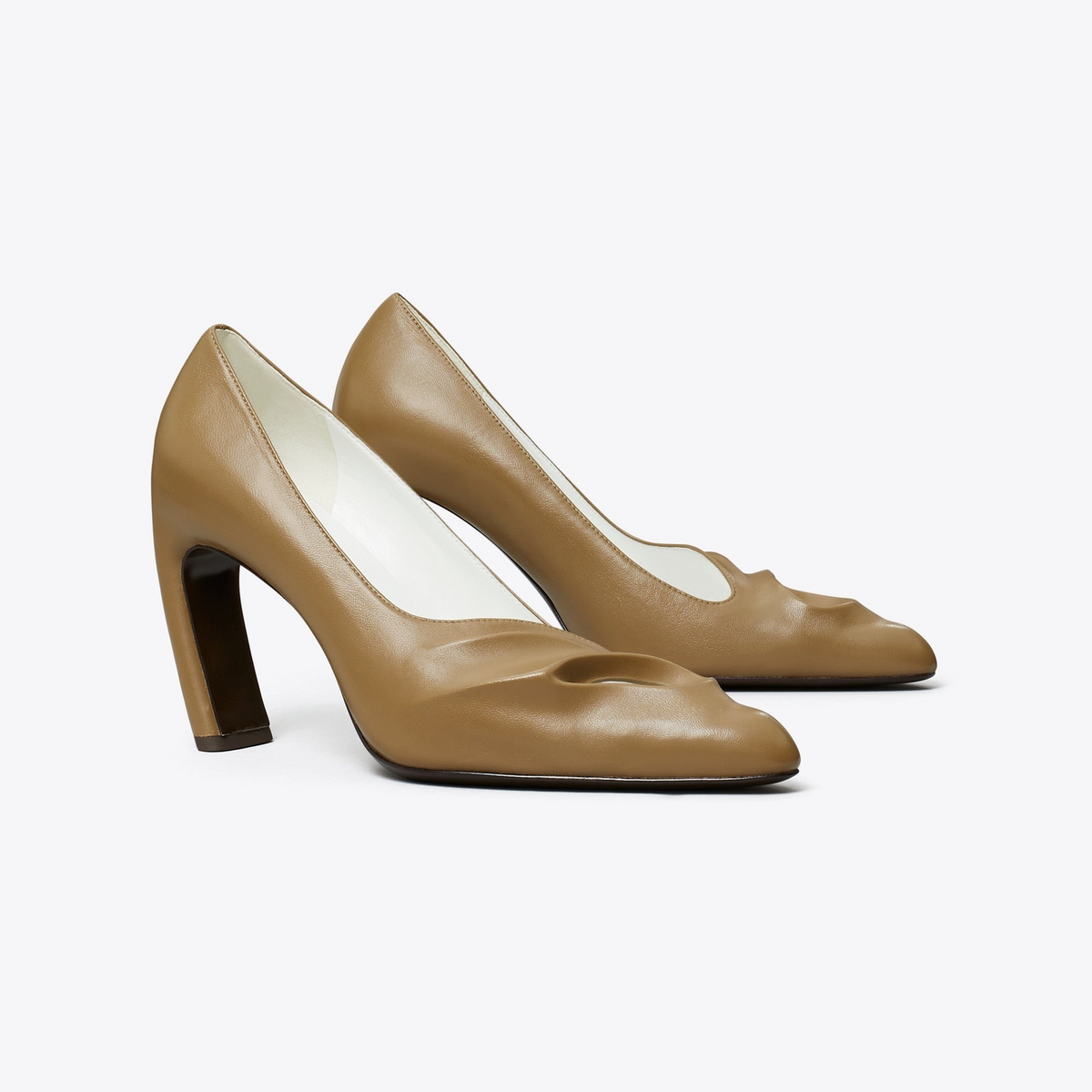 Sculpted Peep-Toe Pump