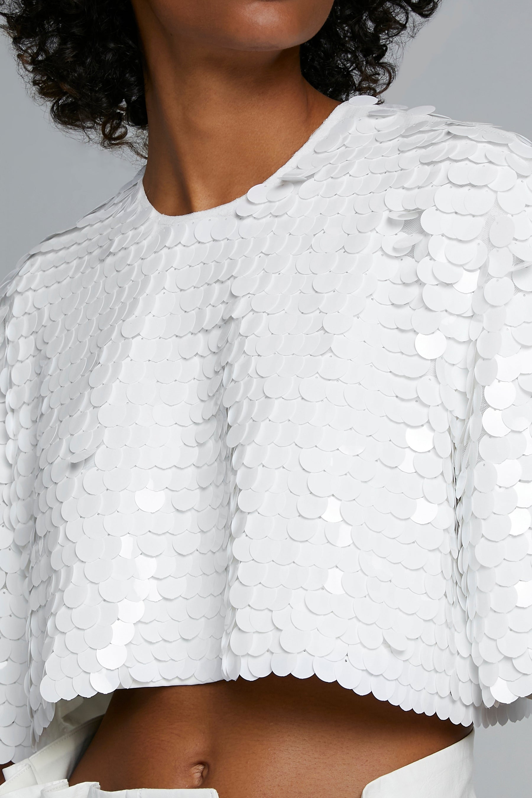 BIG SEQUIN CROP TOP