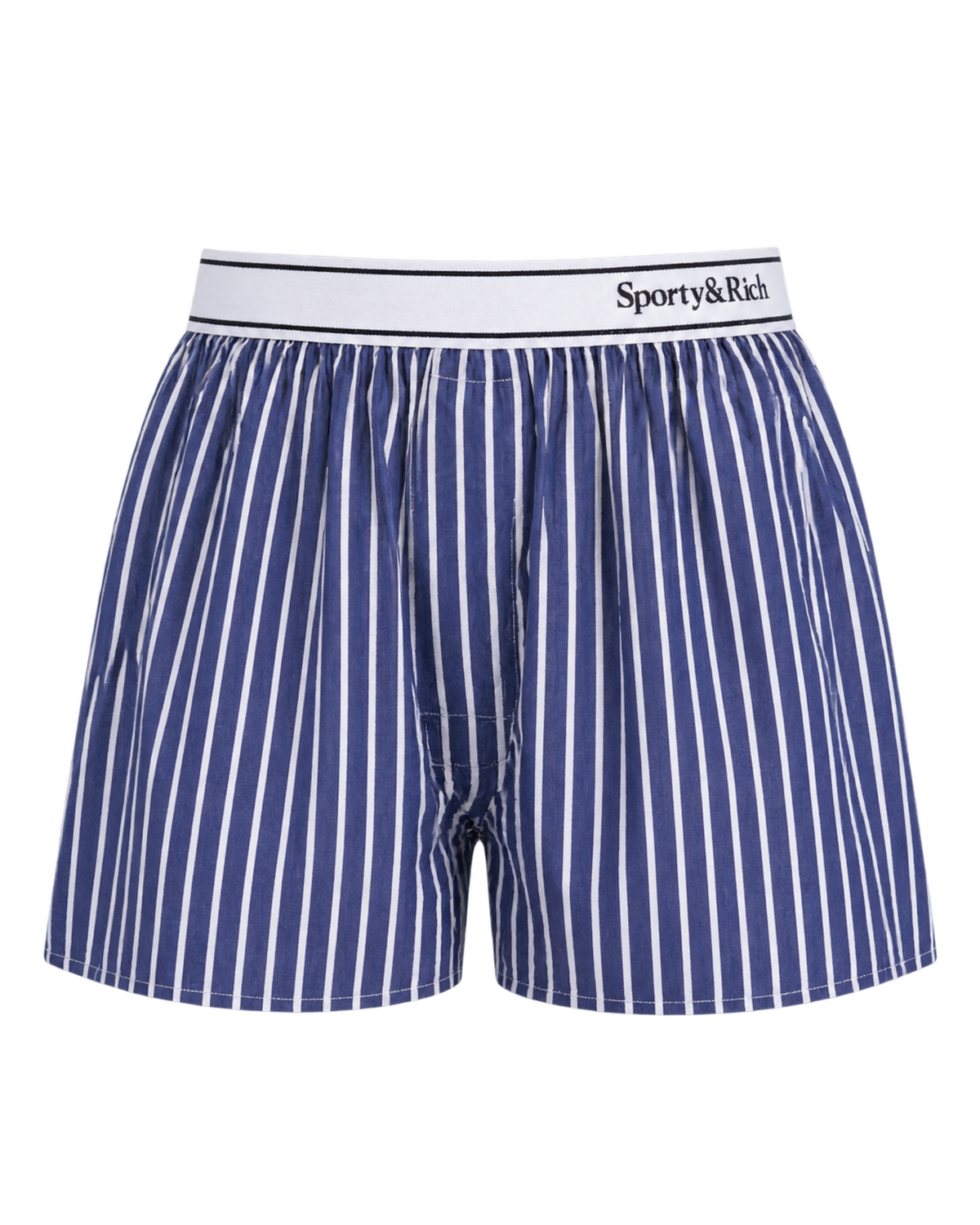Serif Logo Boxer - Navy Stripe