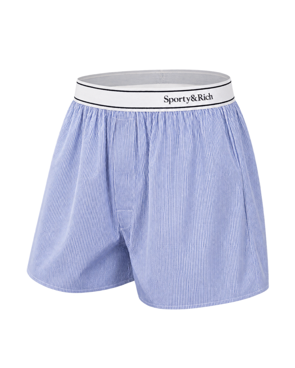 Serif Logo Boxer - Navy Stripe