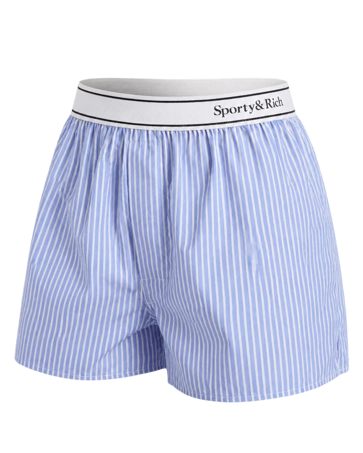 Serif Logo Boxer - Navy Stripe