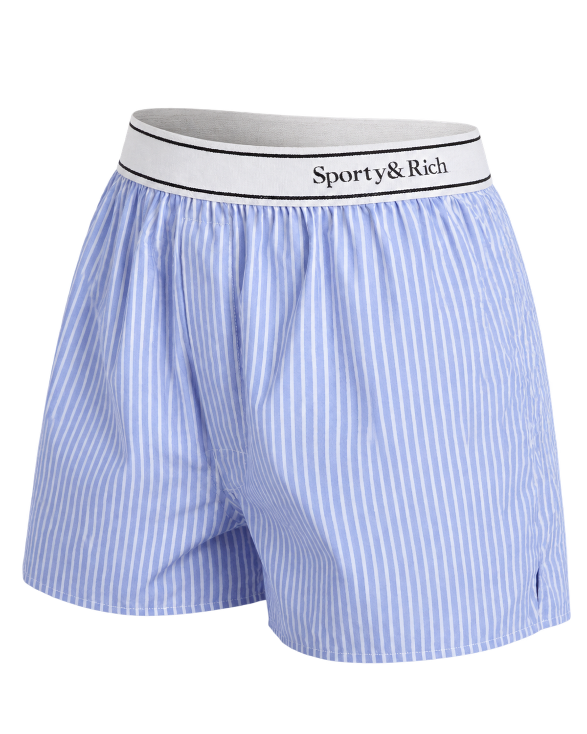 Serif Logo Boxer - Navy Stripe