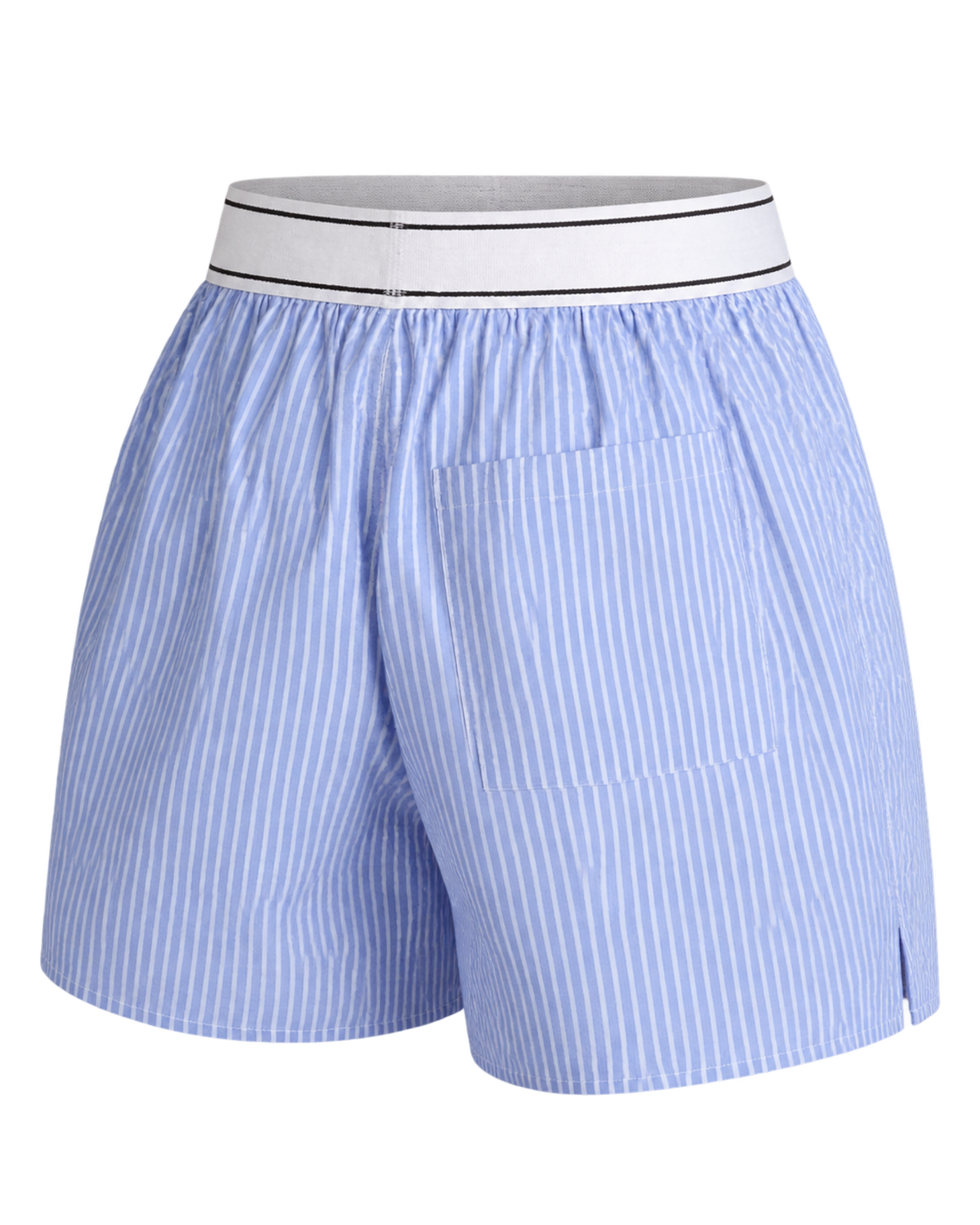 Serif Logo Boxer - Navy Stripe