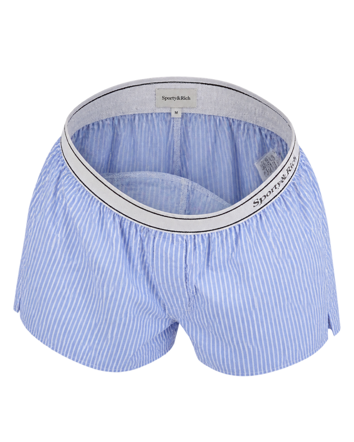 Serif Logo Boxer - Navy Stripe