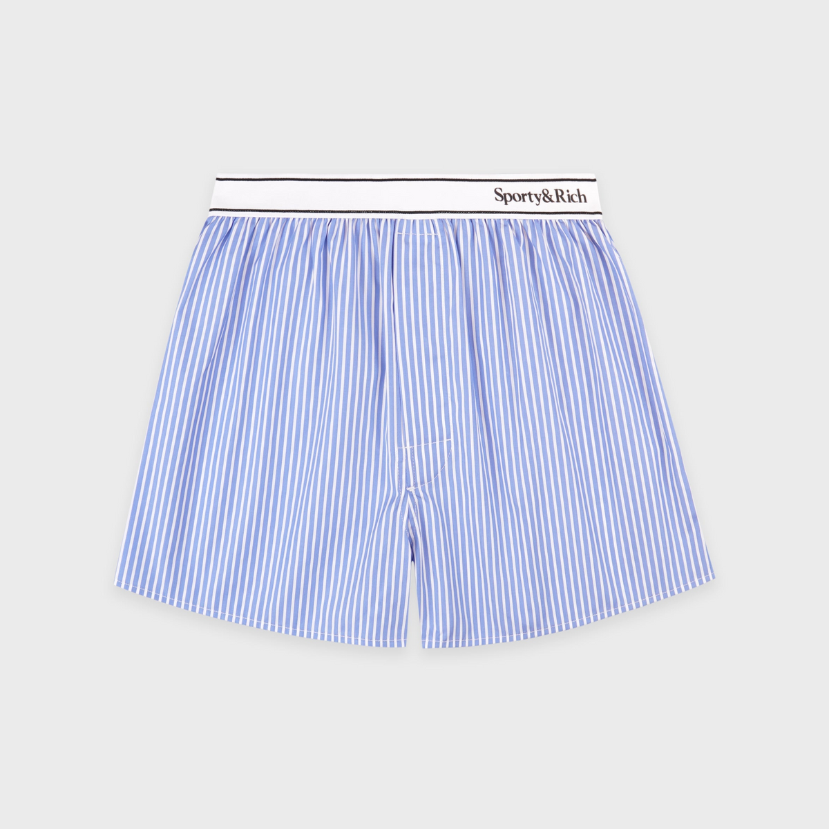 Serif Logo Boxer - Navy Stripe