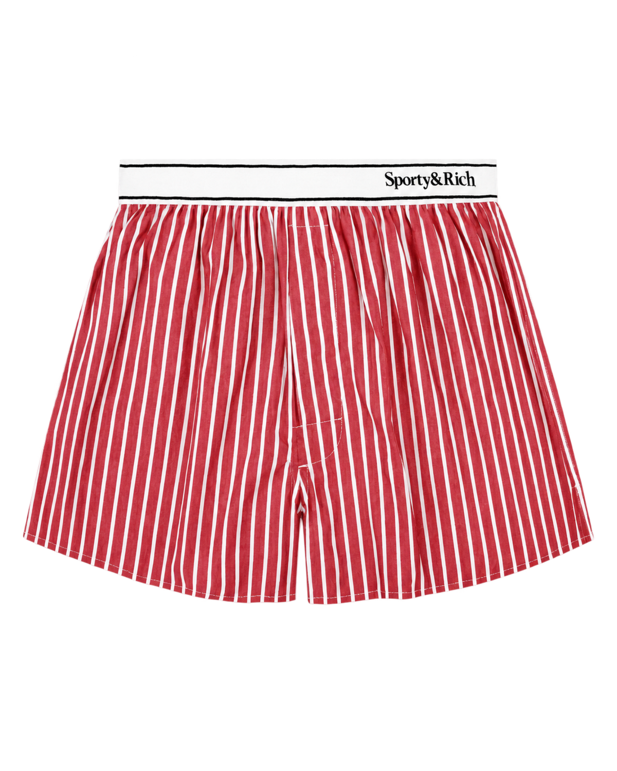 Serif Logo Boxer - Ruby Stripe