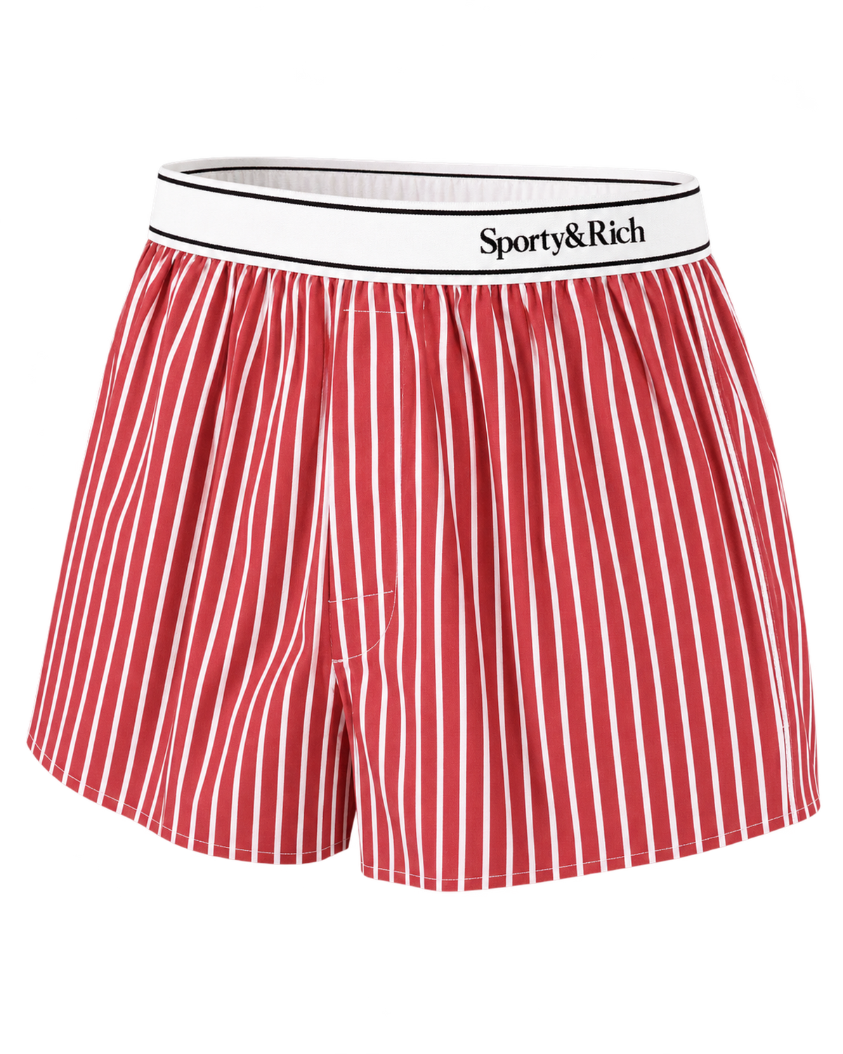 Serif Logo Boxer - Ruby Stripe