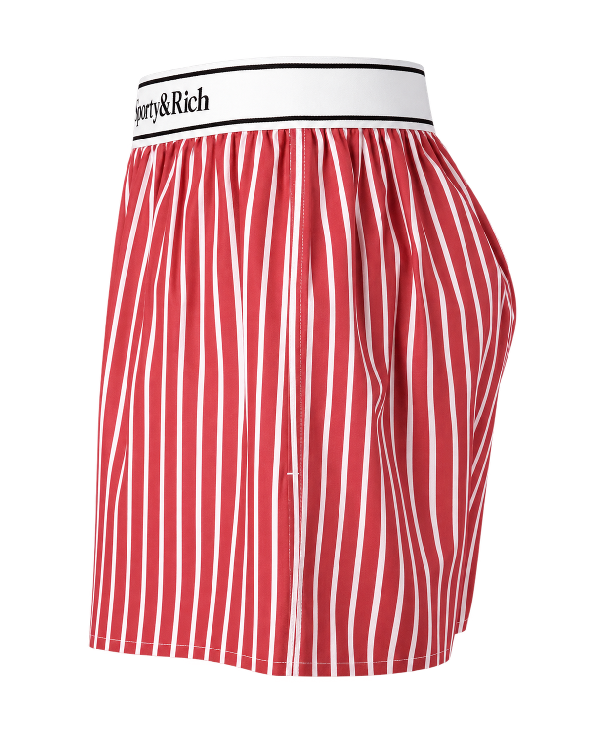 Serif Logo Boxer - Ruby Stripe