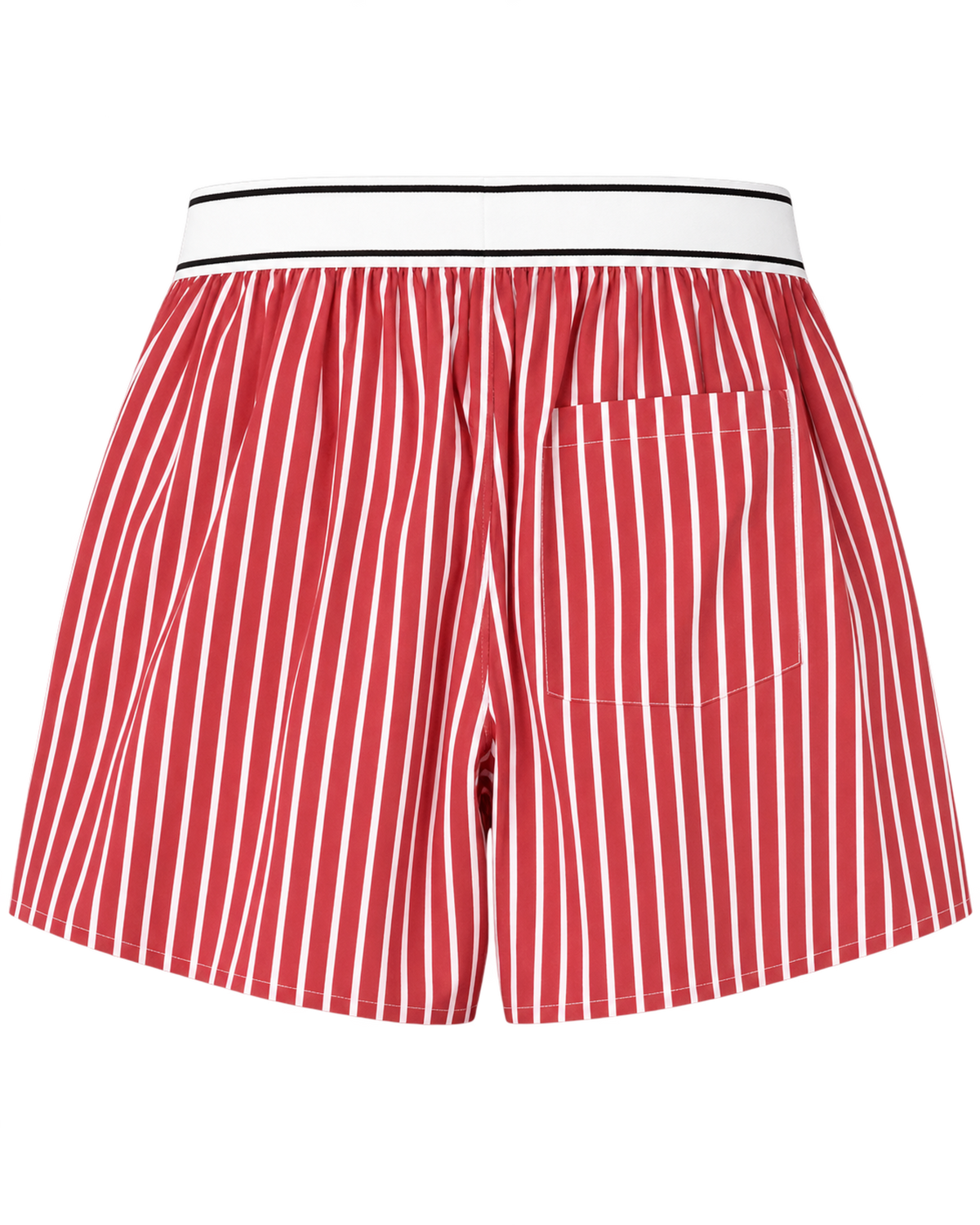 Serif Logo Boxer - Ruby Stripe