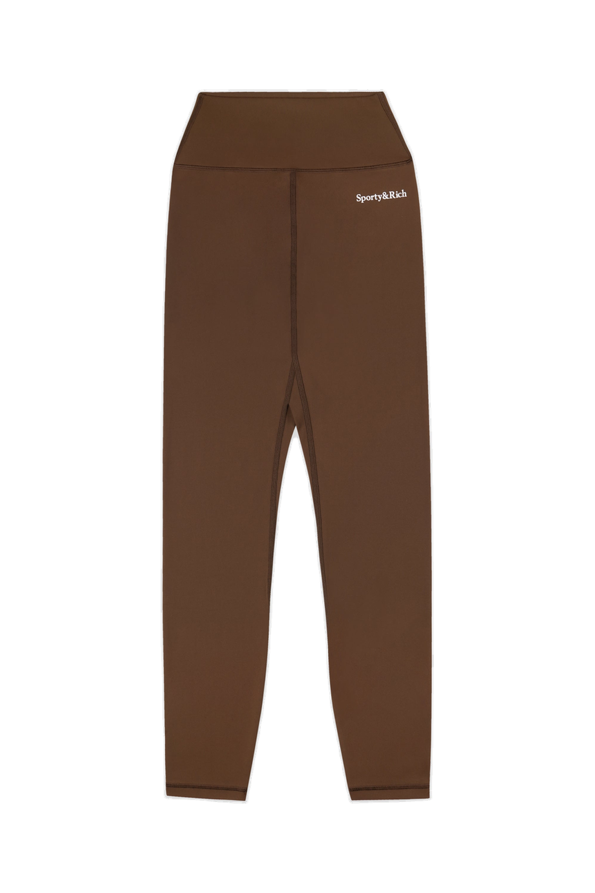 Serif Logo Legging - Toffee/White
