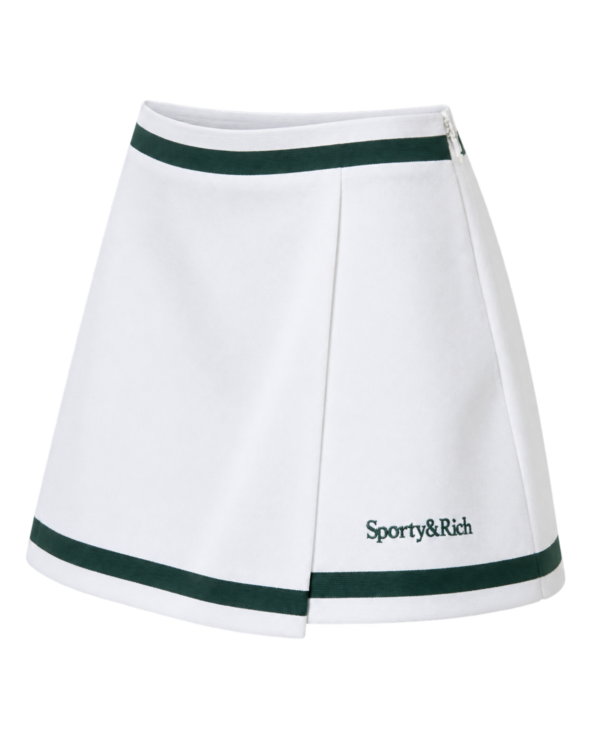 Serif Logo Mila Skirt - White/Forest