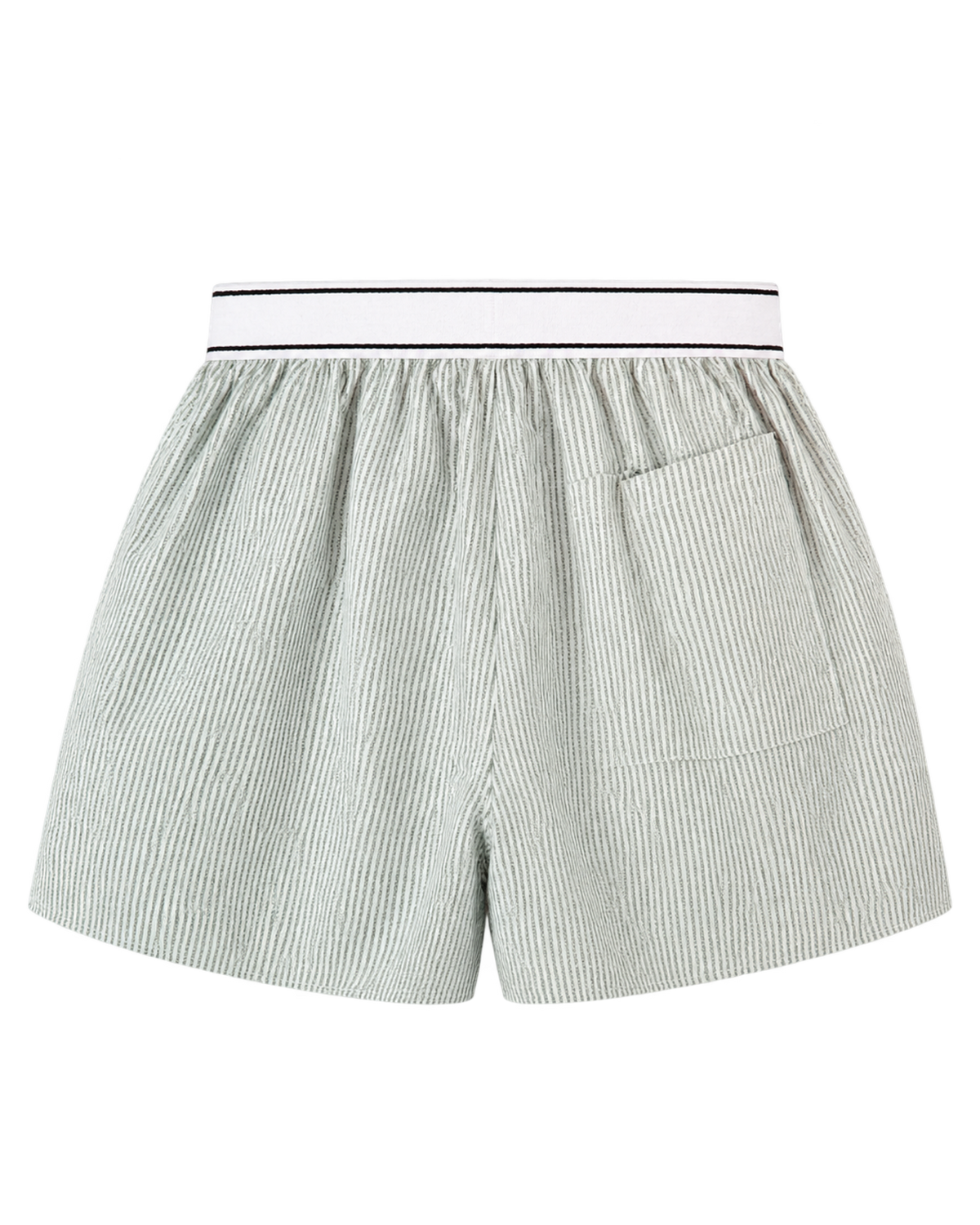 Serif Logo Oxford Boxer - Forest striped