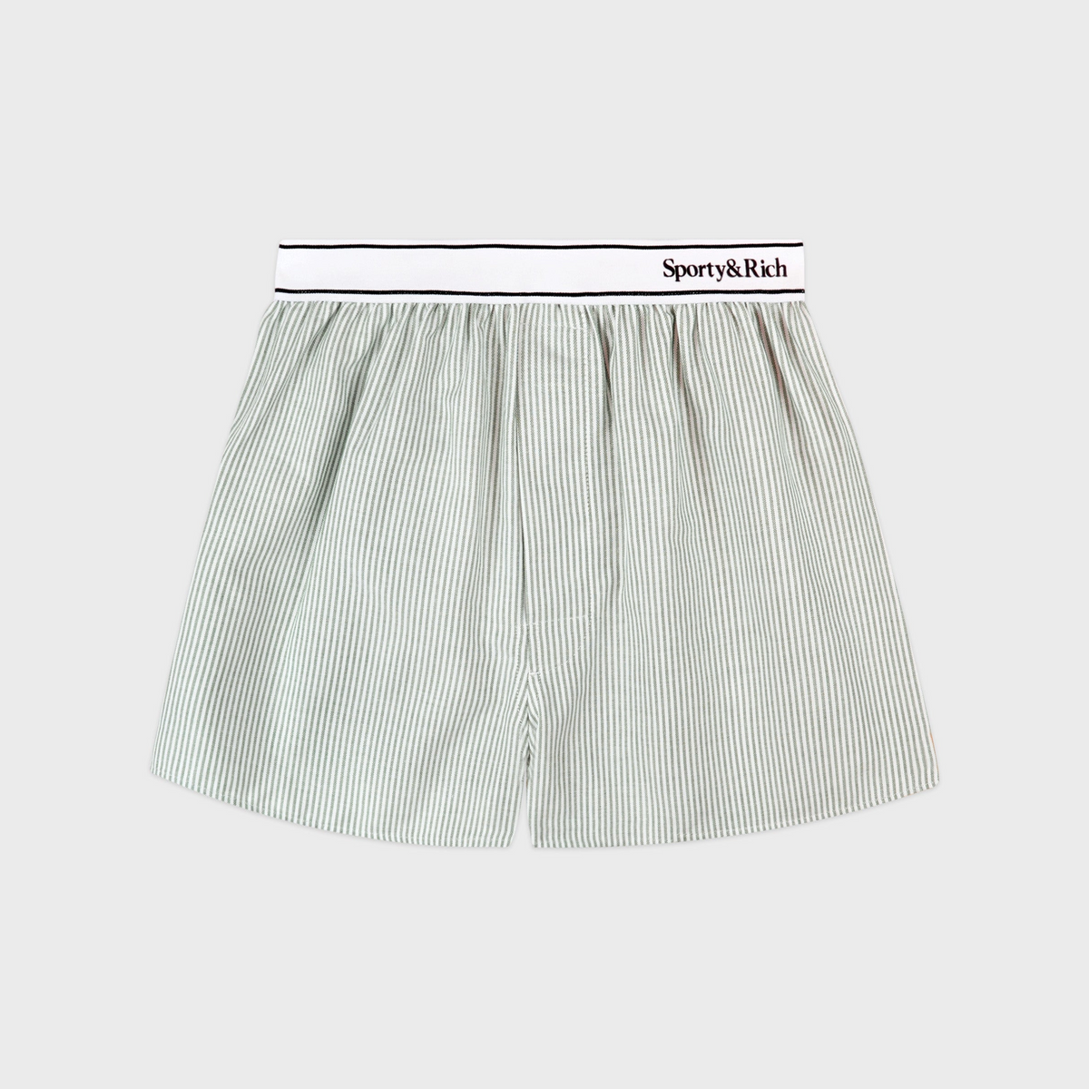 Serif Logo Oxford Boxer - Forest striped