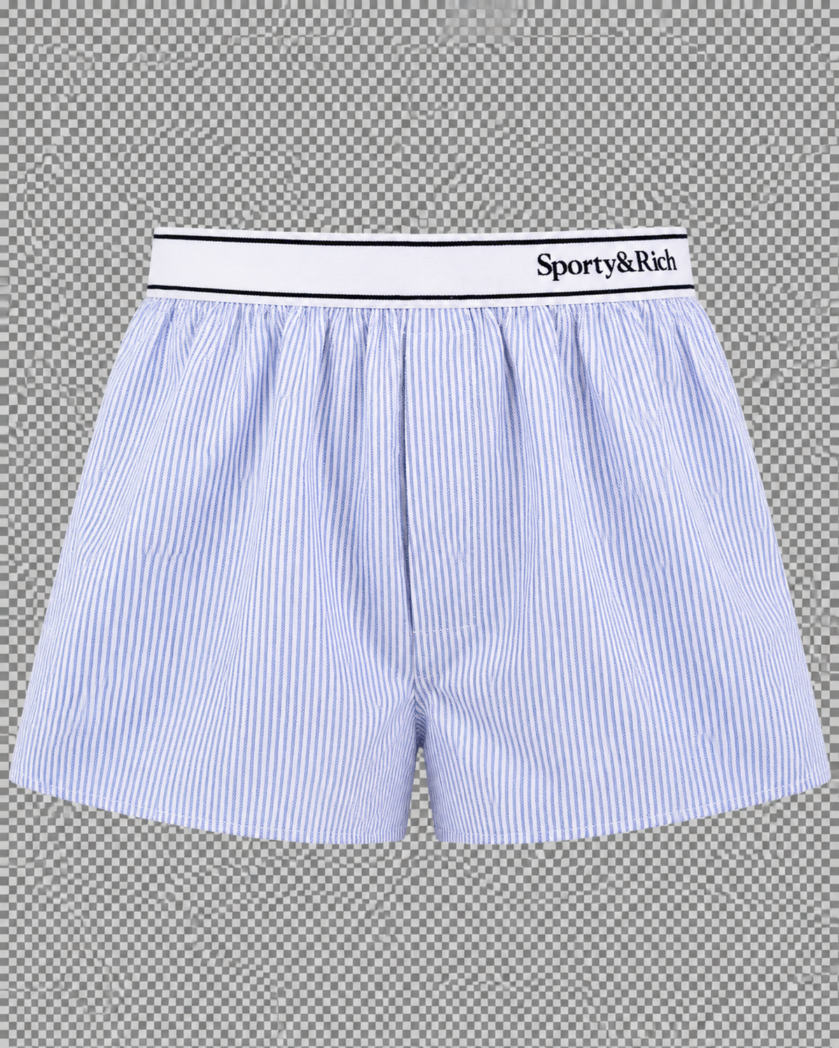Serif Logo Oxford Boxer - Navy Stripe