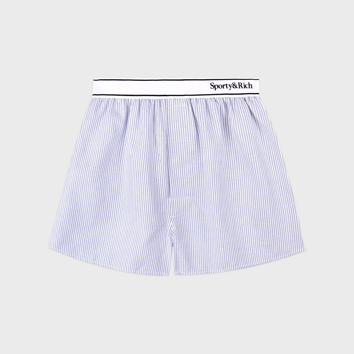 Serif Logo Oxford Boxer - Navy Stripe