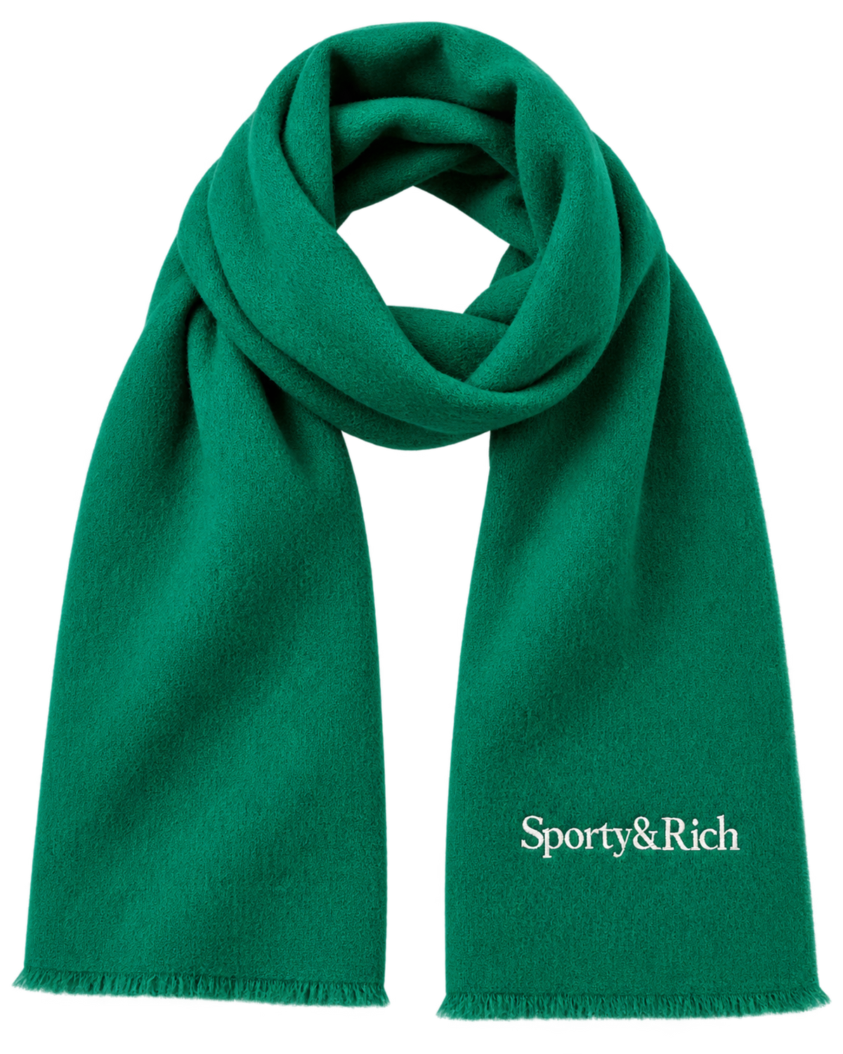 Serif Logo Scarf - Spring Green/Light Navy