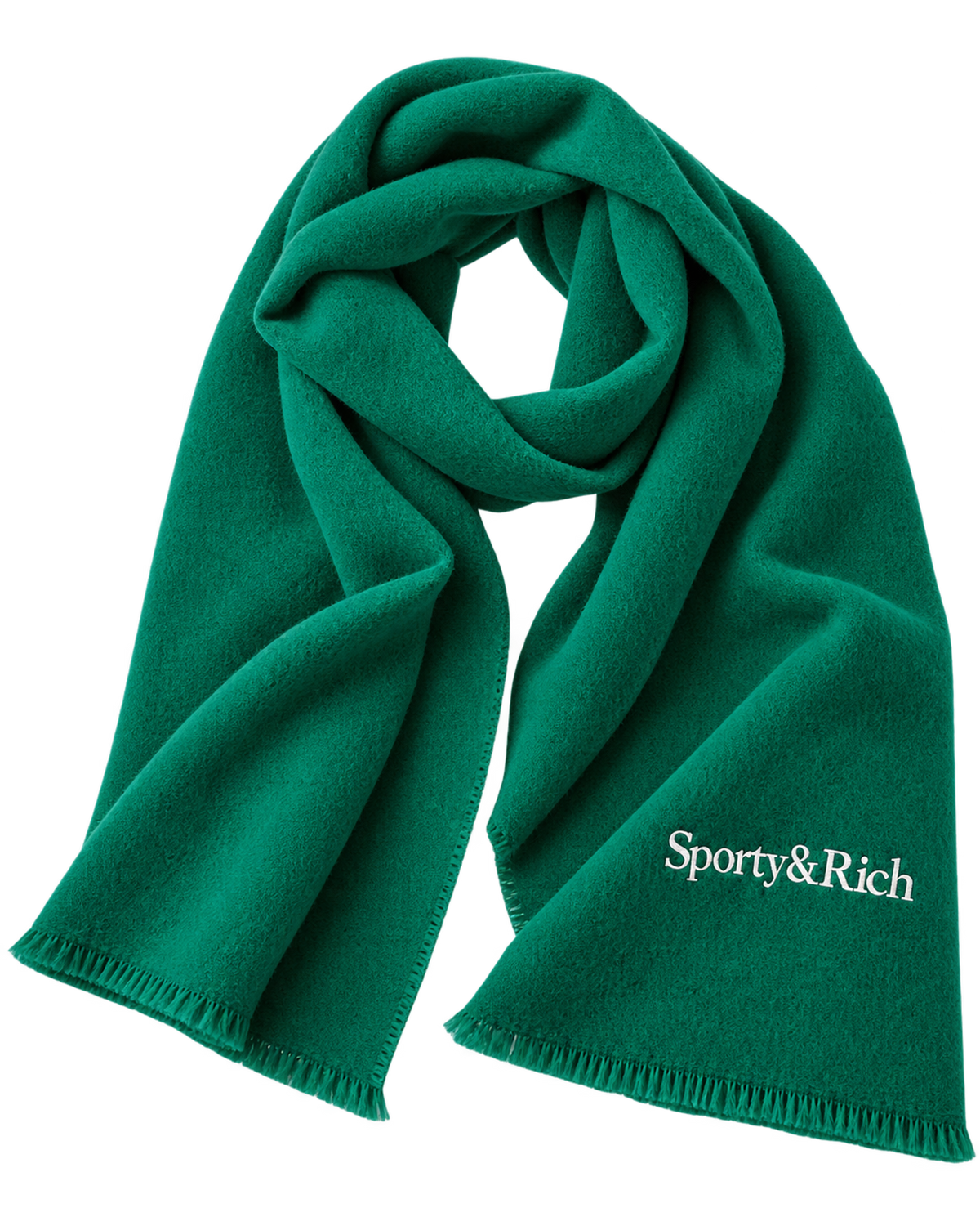Serif Logo Scarf - Spring Green/Light Navy
