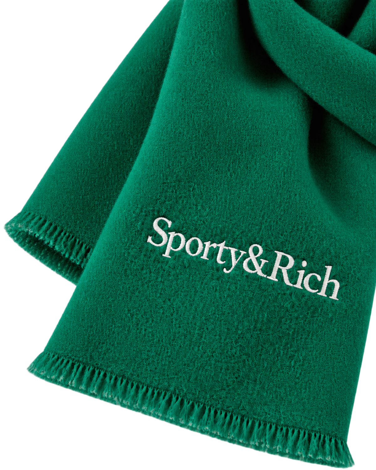 Serif Logo Scarf - Spring Green/Light Navy