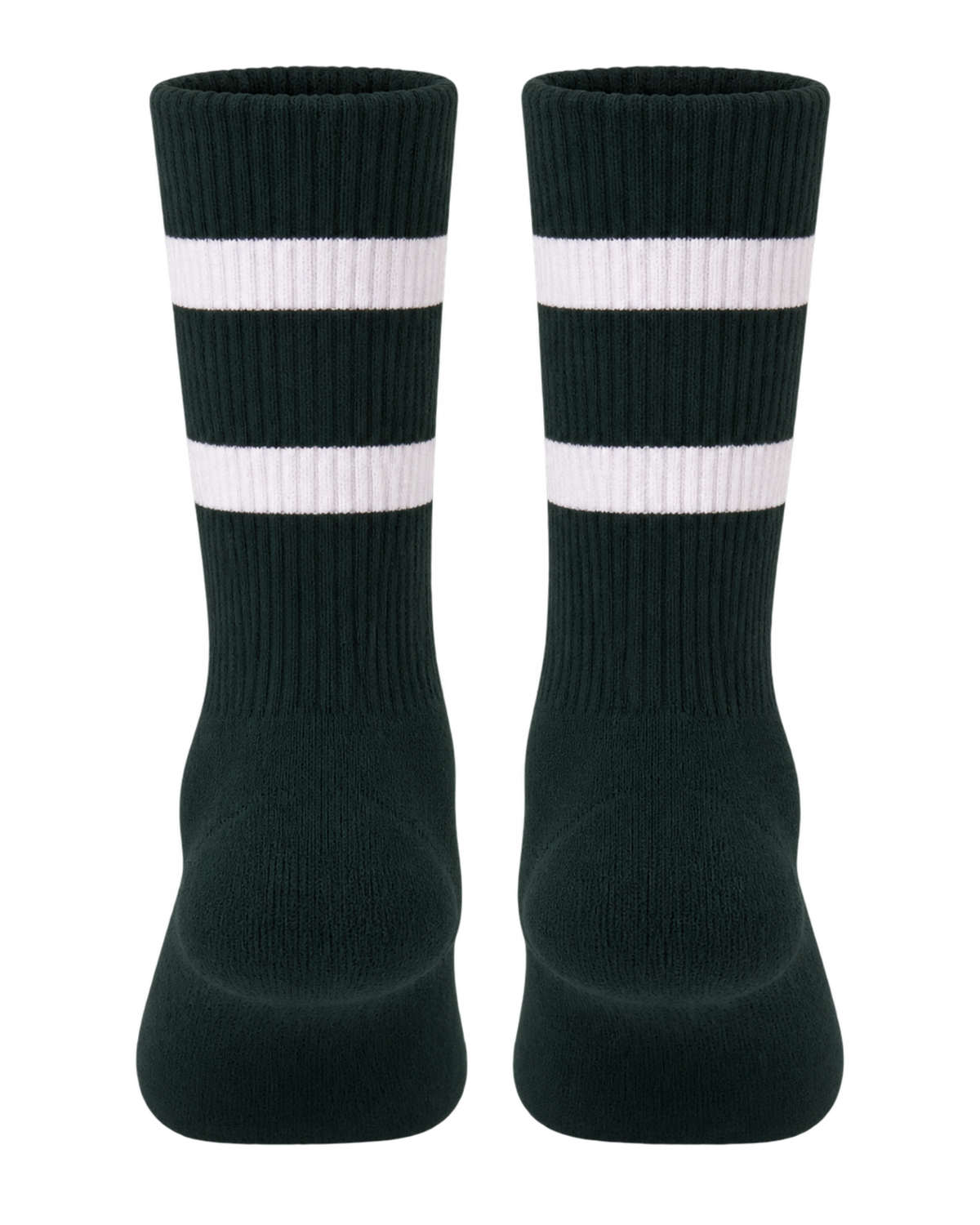 Serif Logo Socks - Forest/White