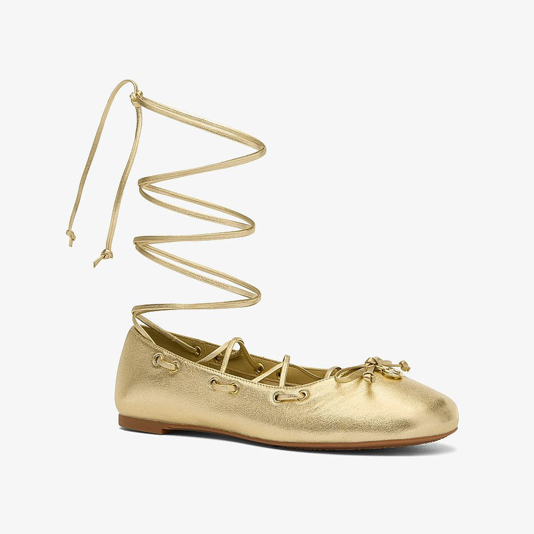 Shae Flex Metallic Leather Ballet Flat