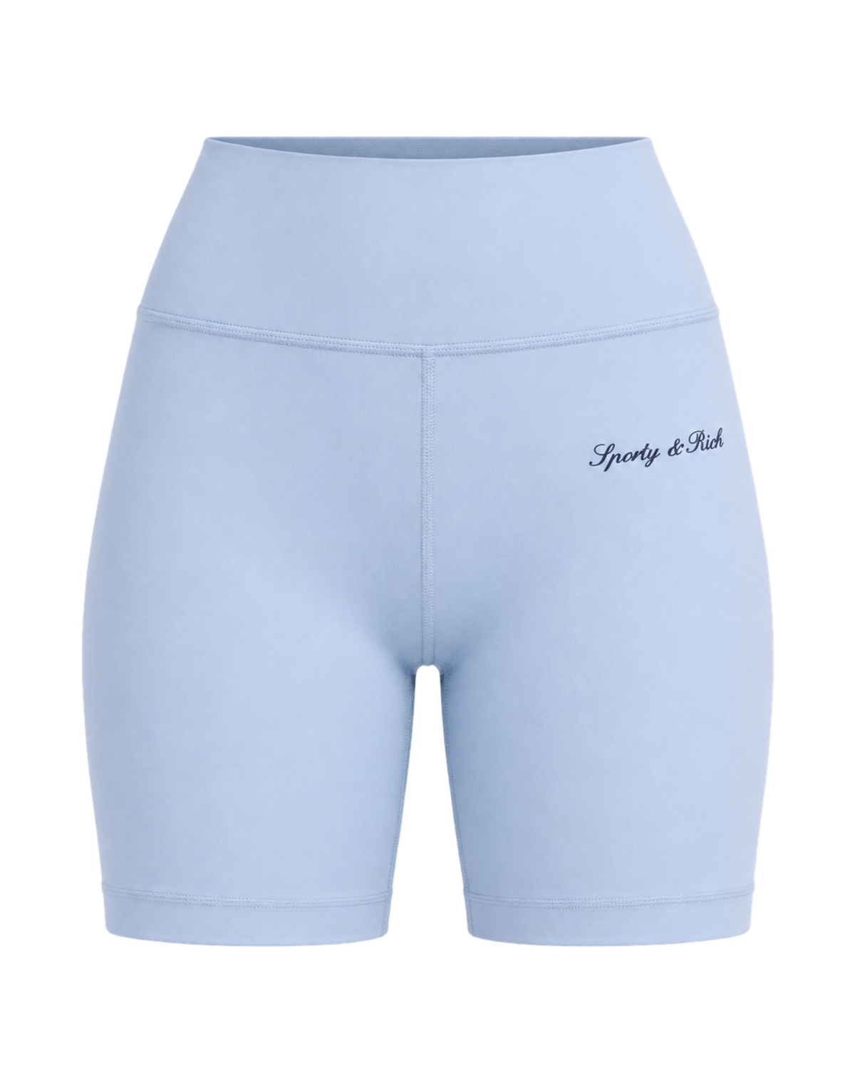 Signature Logo Biker Short - Faded Blue/Navy