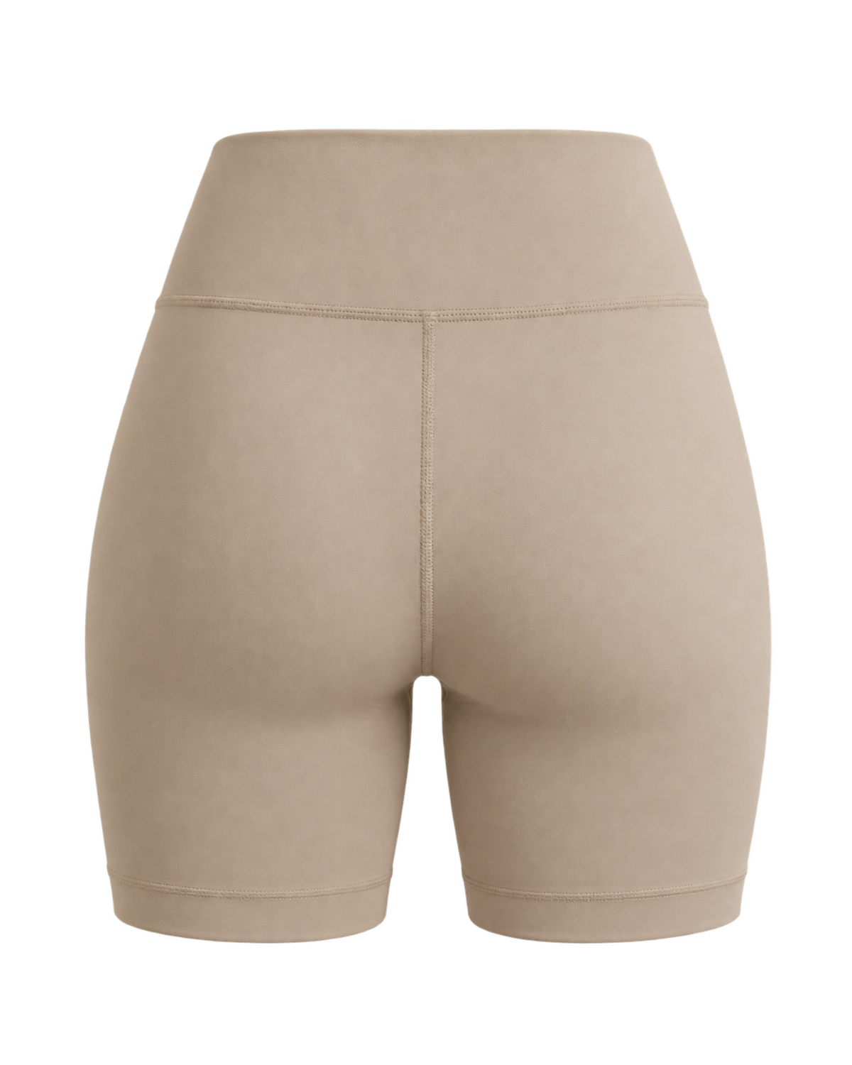 Signature Logo Biker Short - Hazelnut/White