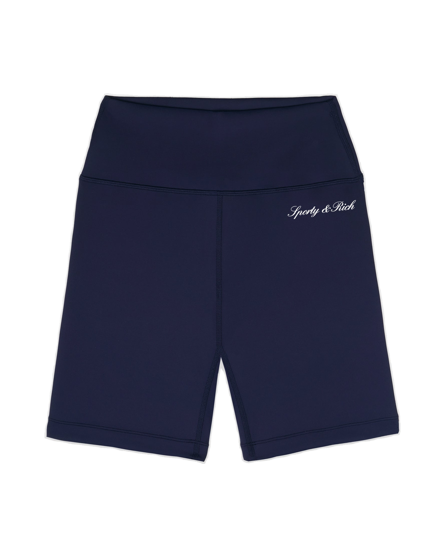 Signature Logo Biker Short - Navy/White