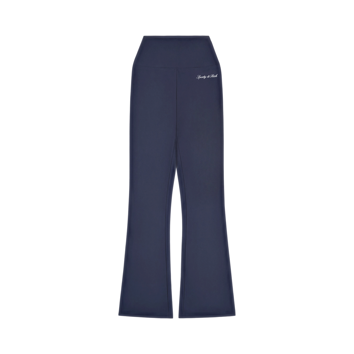 Signature Logo Flared Legging - Navy/White