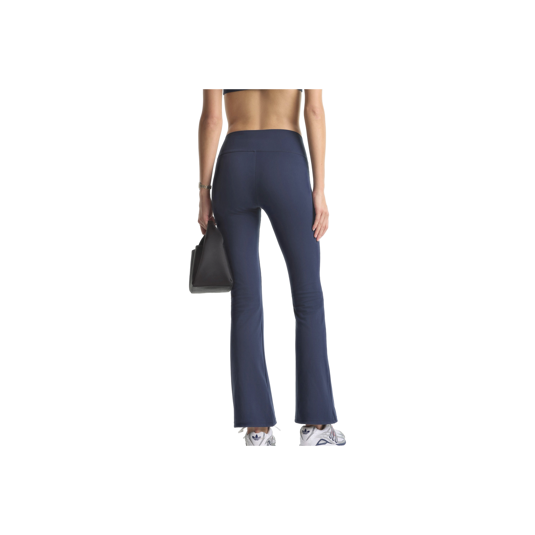 Signature Logo Flared Legging - Navy/White