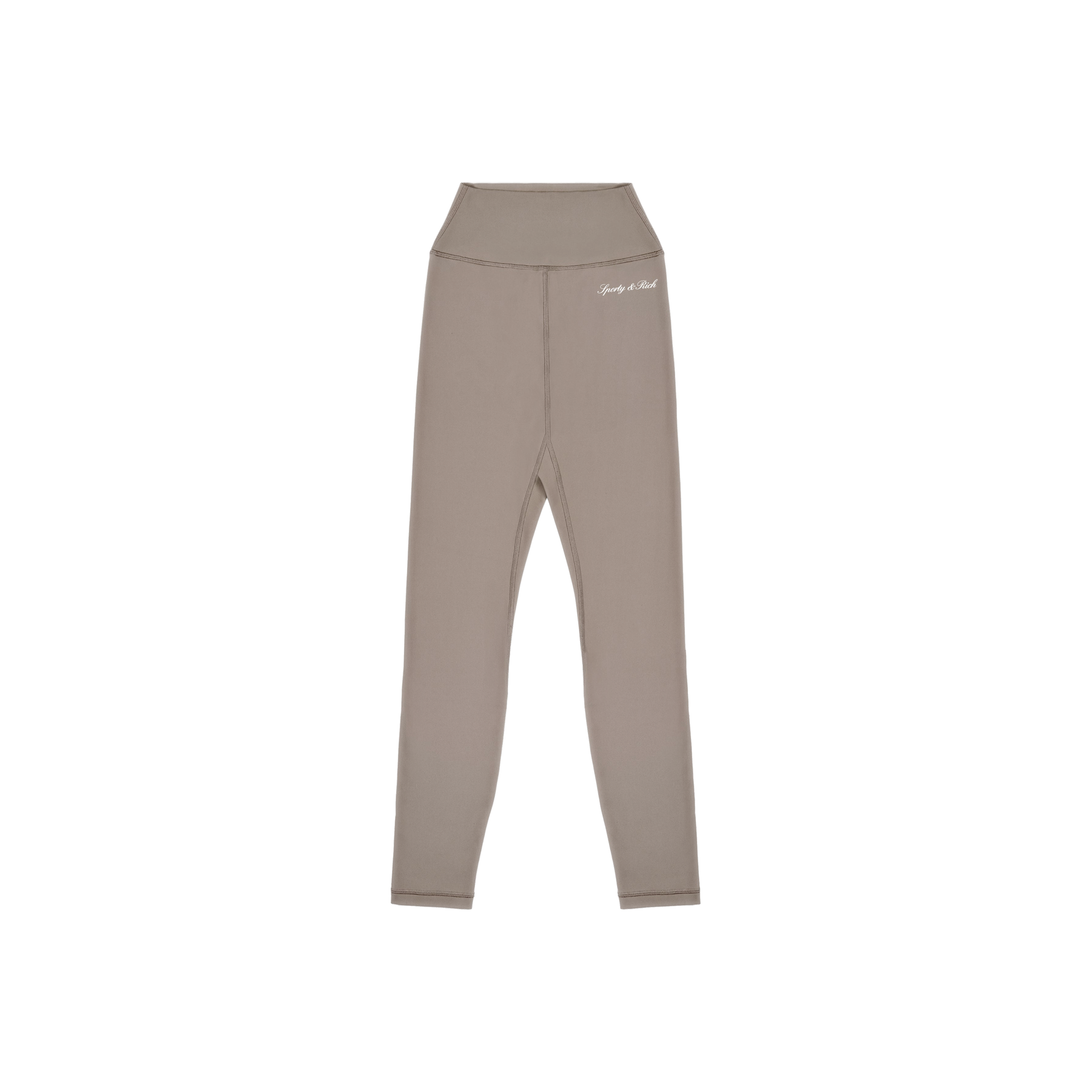 Signature Logo Legging - Hazelnut/White