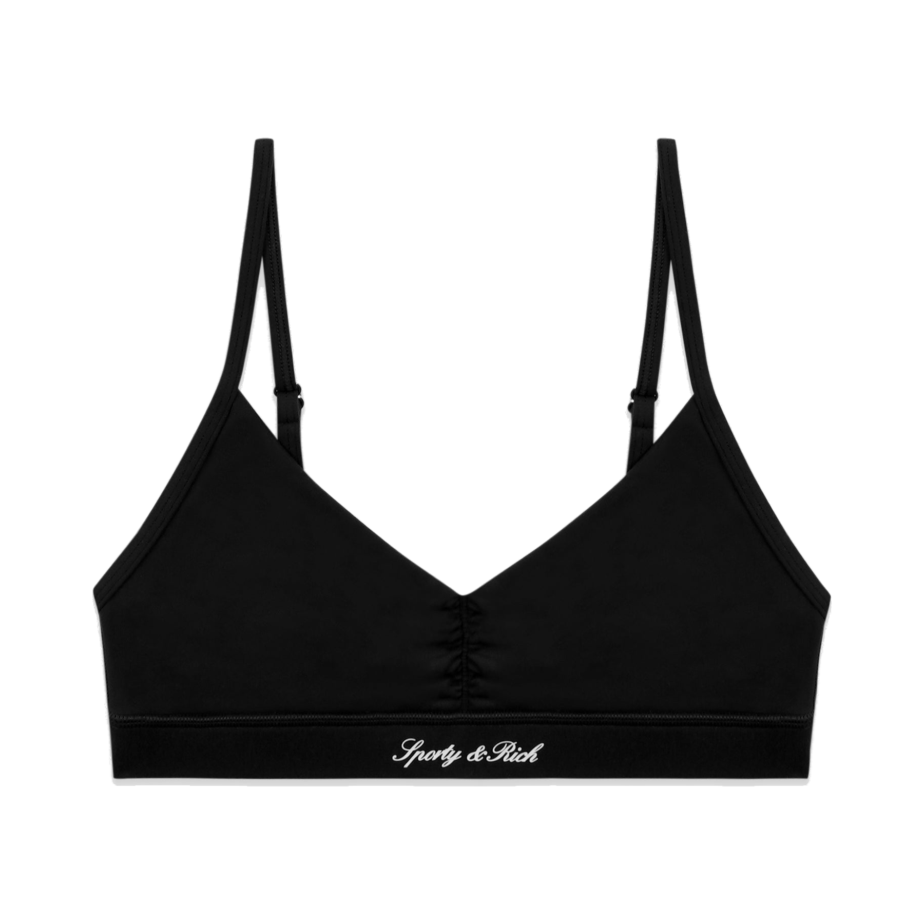 Signature Logo Mini Sports Bra - Black/White