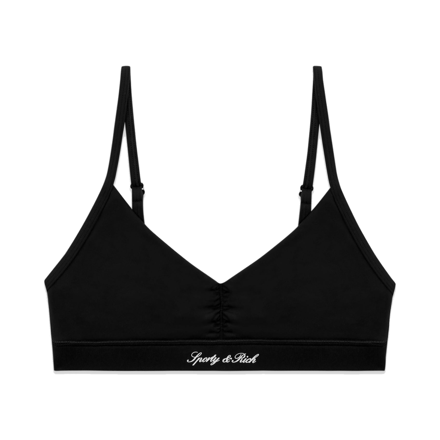 Signature Logo Mini Sports Bra - Black/White
