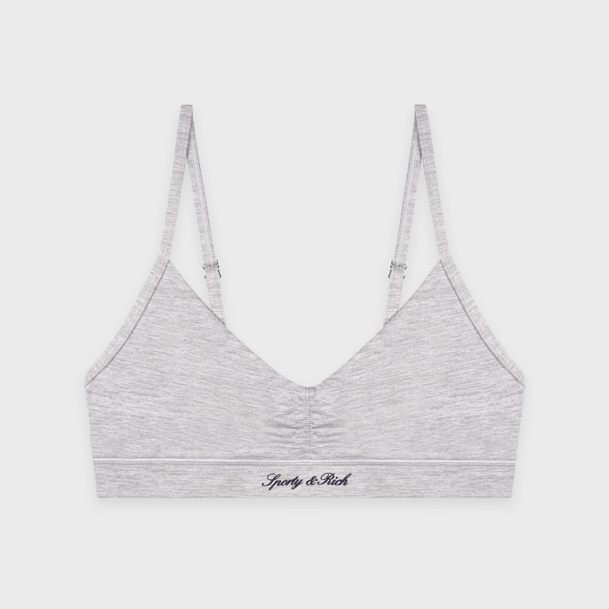 Signature Logo Mini Sports Bra - Heather Gray