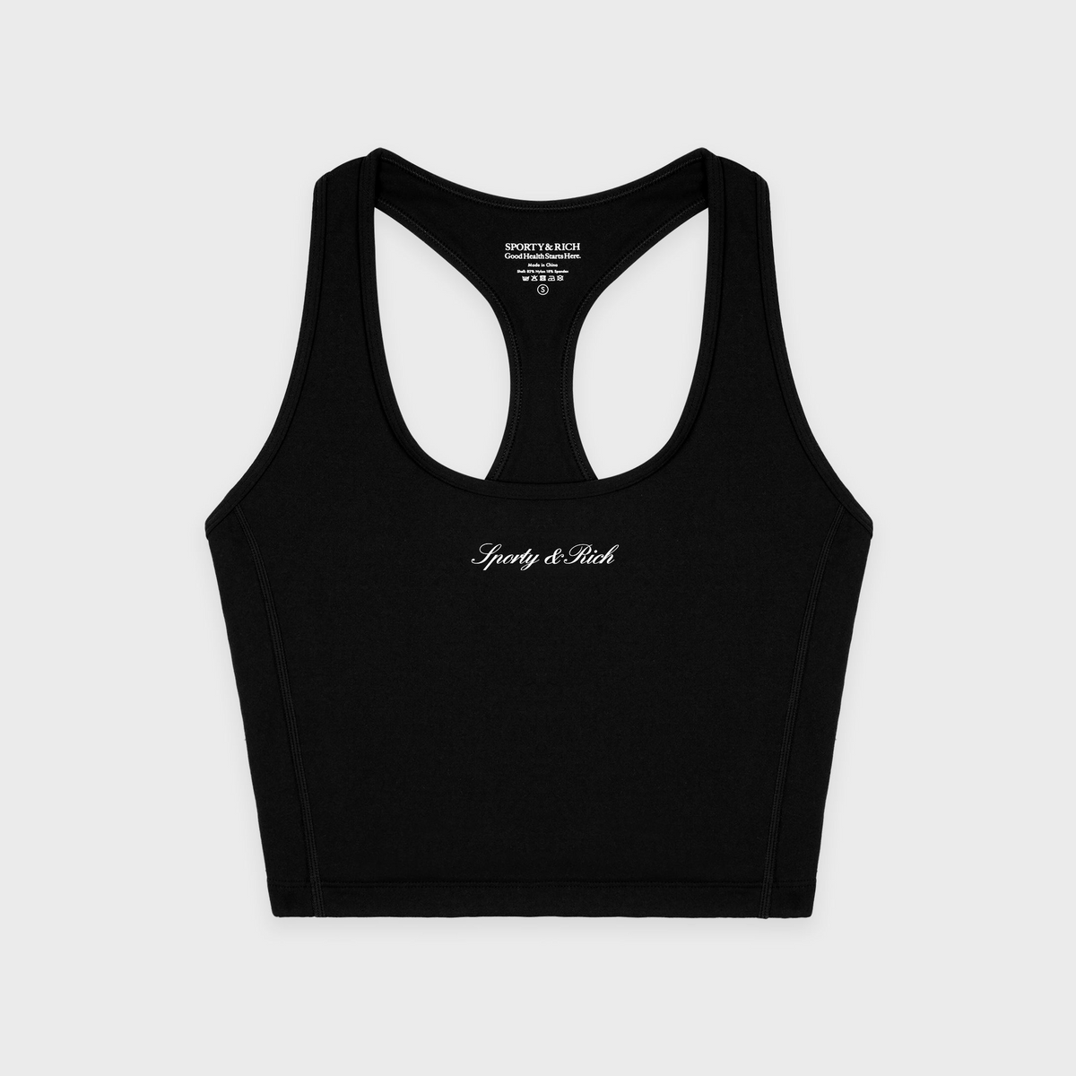 Signature Logo Sports Tank - Black/White
