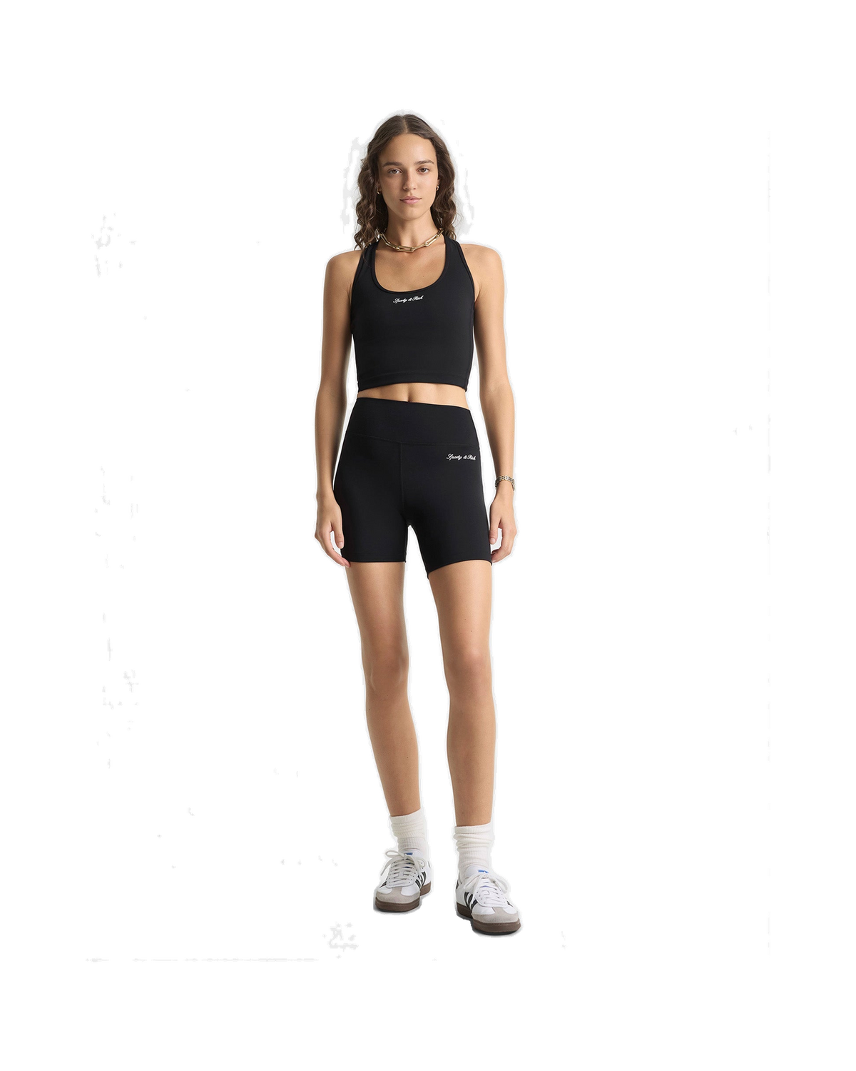 Signature Logo Sports Tank - Black/White