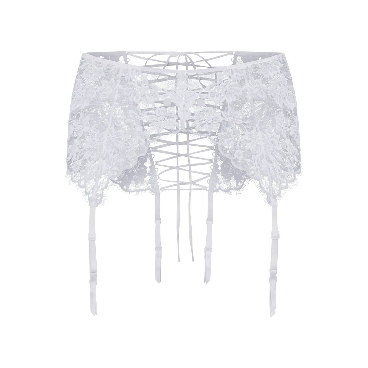 Skims Lace Garter Skirt