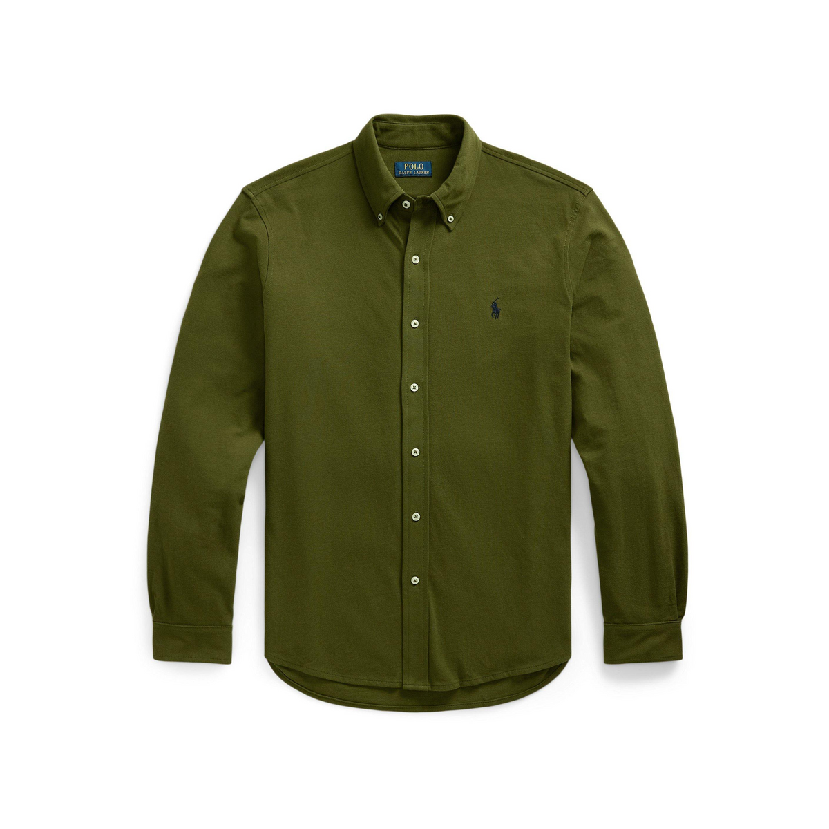Slim Fit Button-Down Plain Shirt