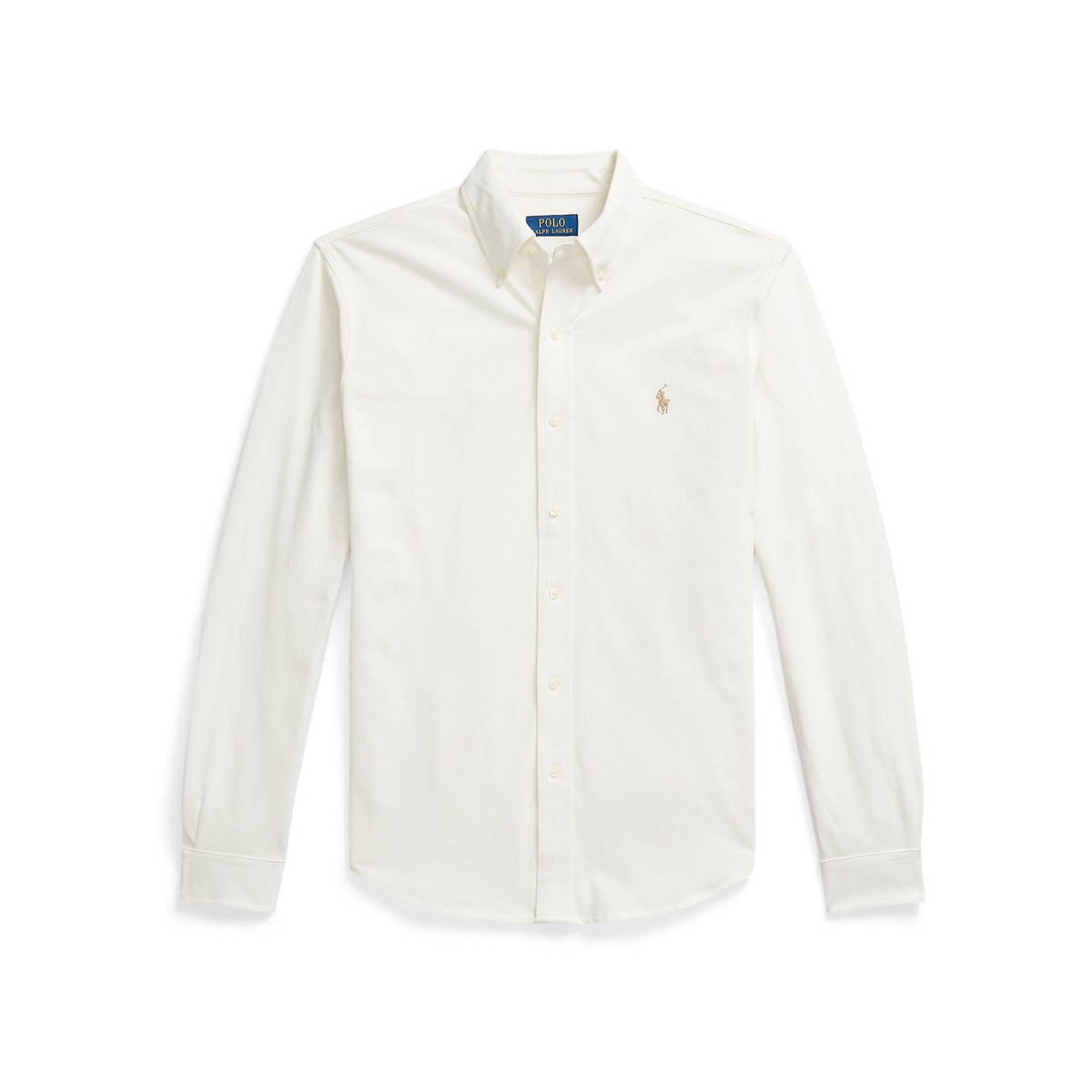 Slim Fit Button-Down Plain Shirt