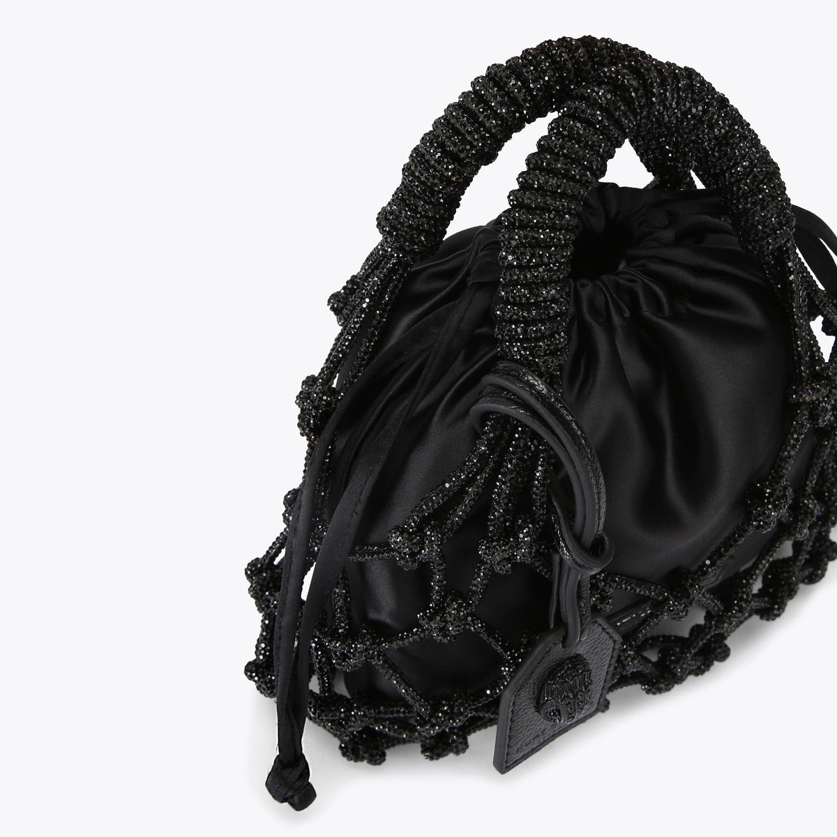 Small Drench Macrame Crystal Bag