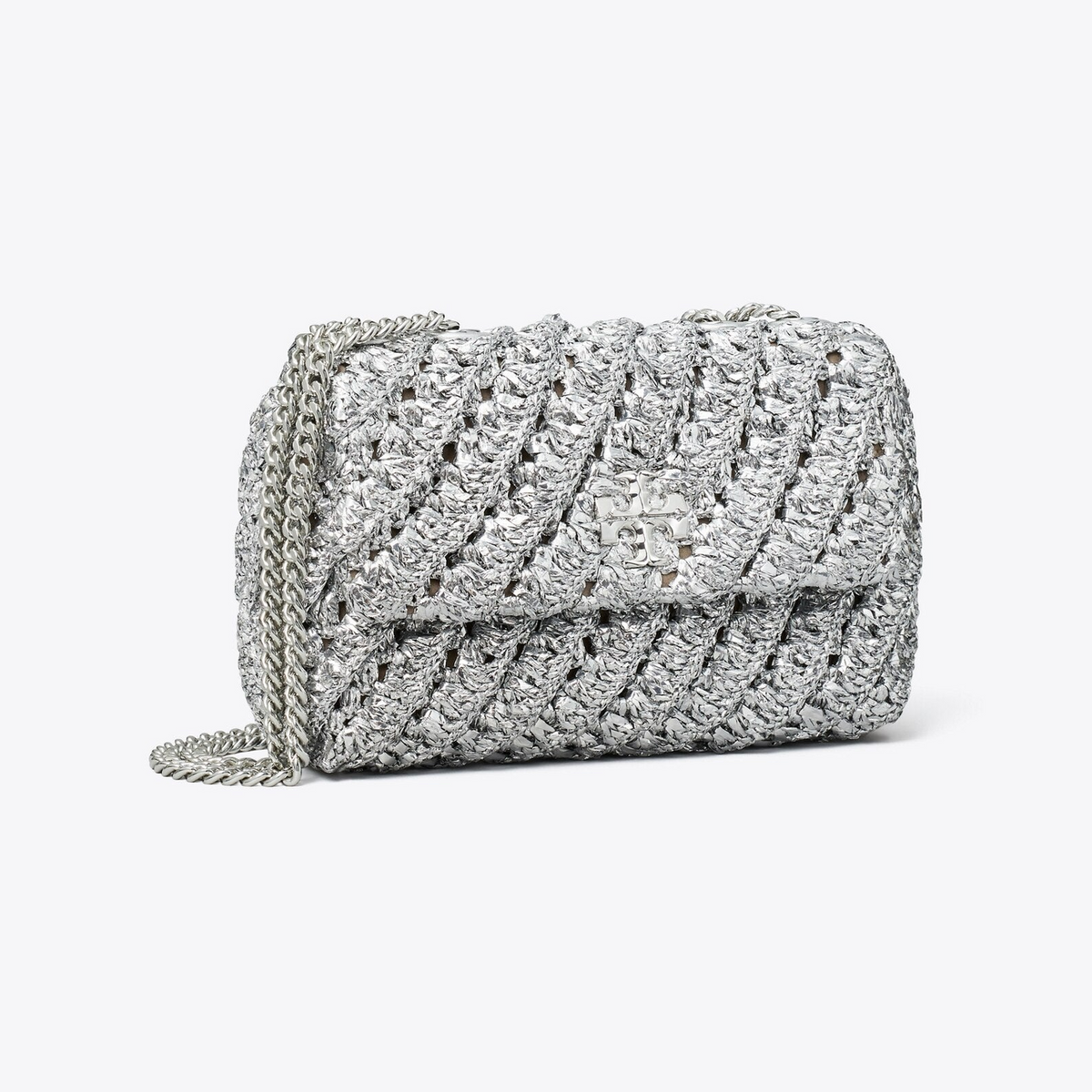 Small Kira Woven Shoulder Bag