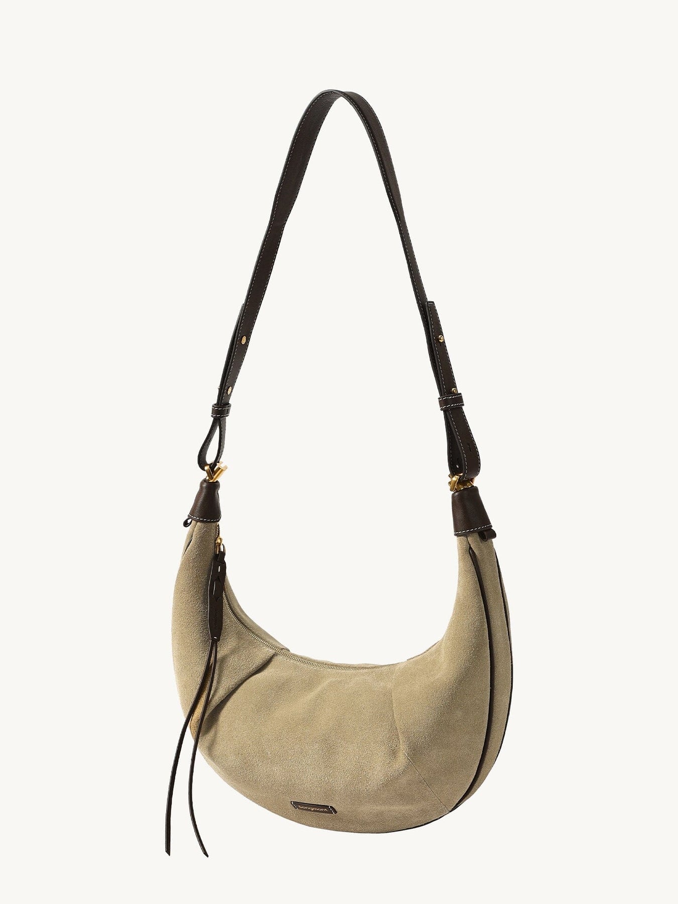 Songmont Medium Luna Hobo Bag - Dune Suede