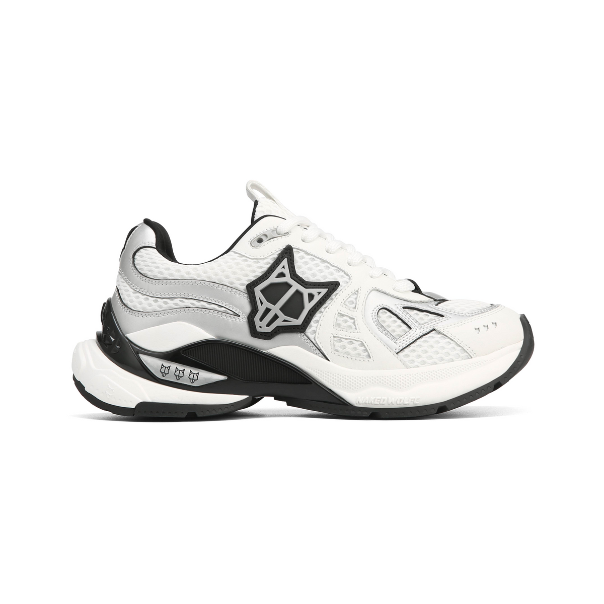 Smash White/Silver Mesh