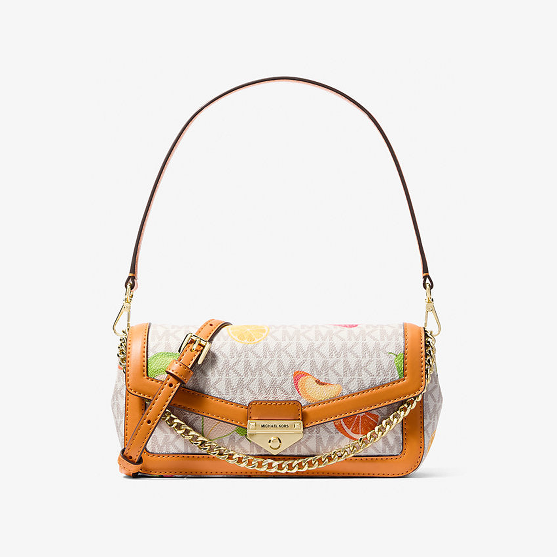 Soho Small Printed Signature Logo Convertible Crossbody Bag