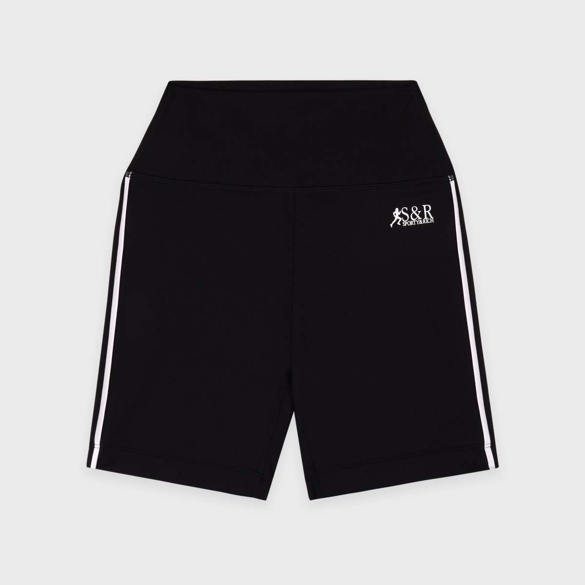 SR Runner Biker Short - Black/White