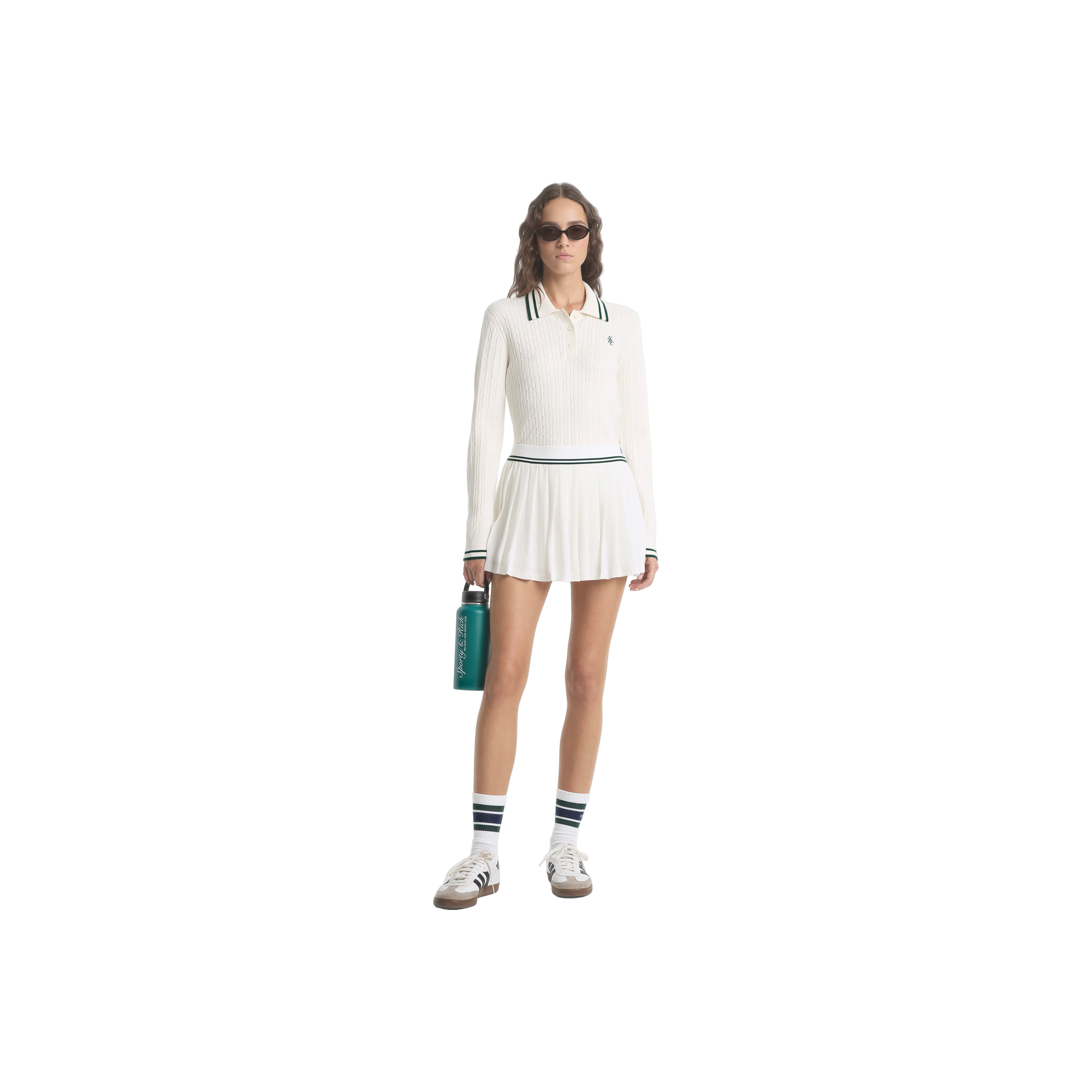 SRC Abigail Skirt - Ecru/Forest