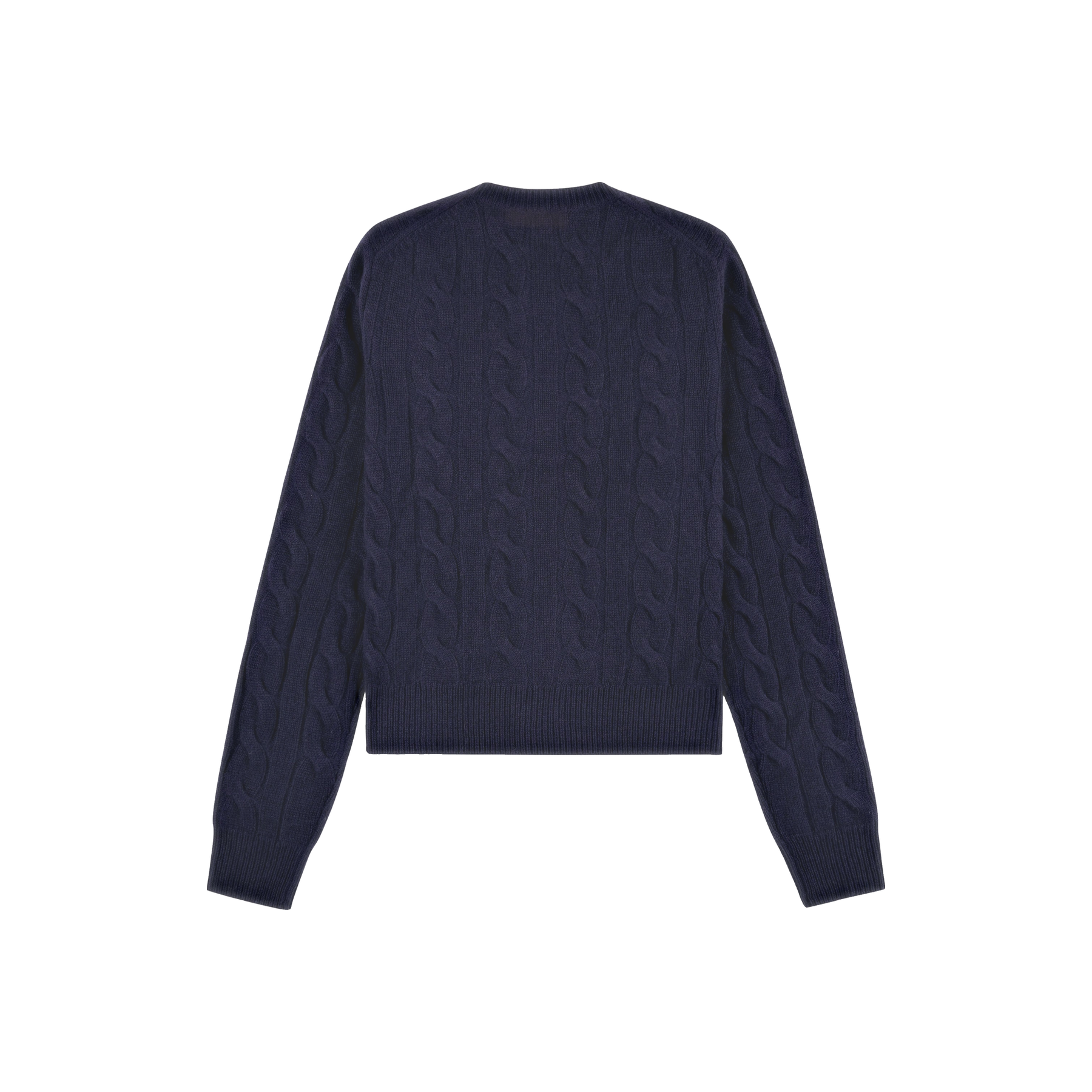 SRC Cableknit Cashmere Cardigan - Navy