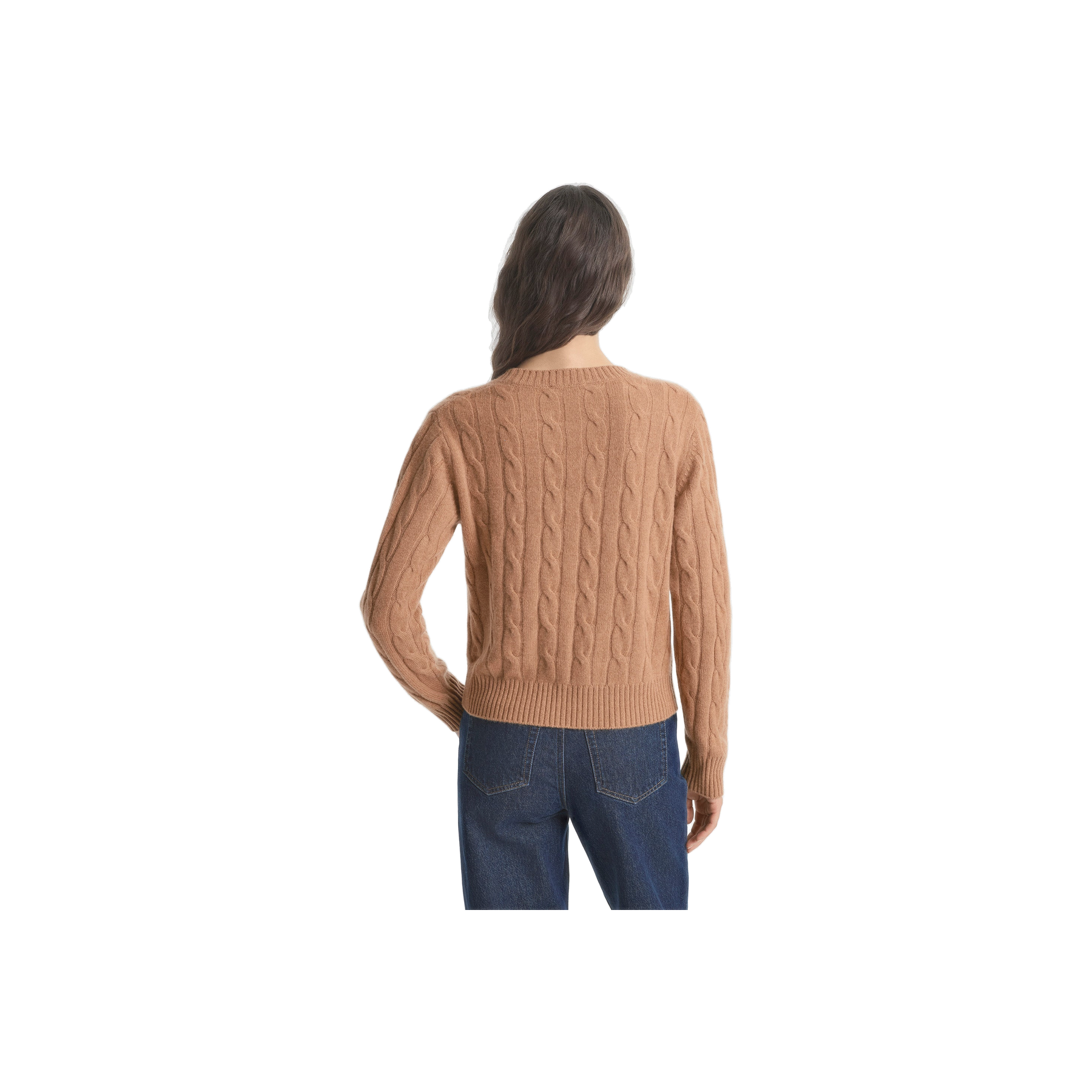 SRC Cableknit Cashmere Sweater - Camel