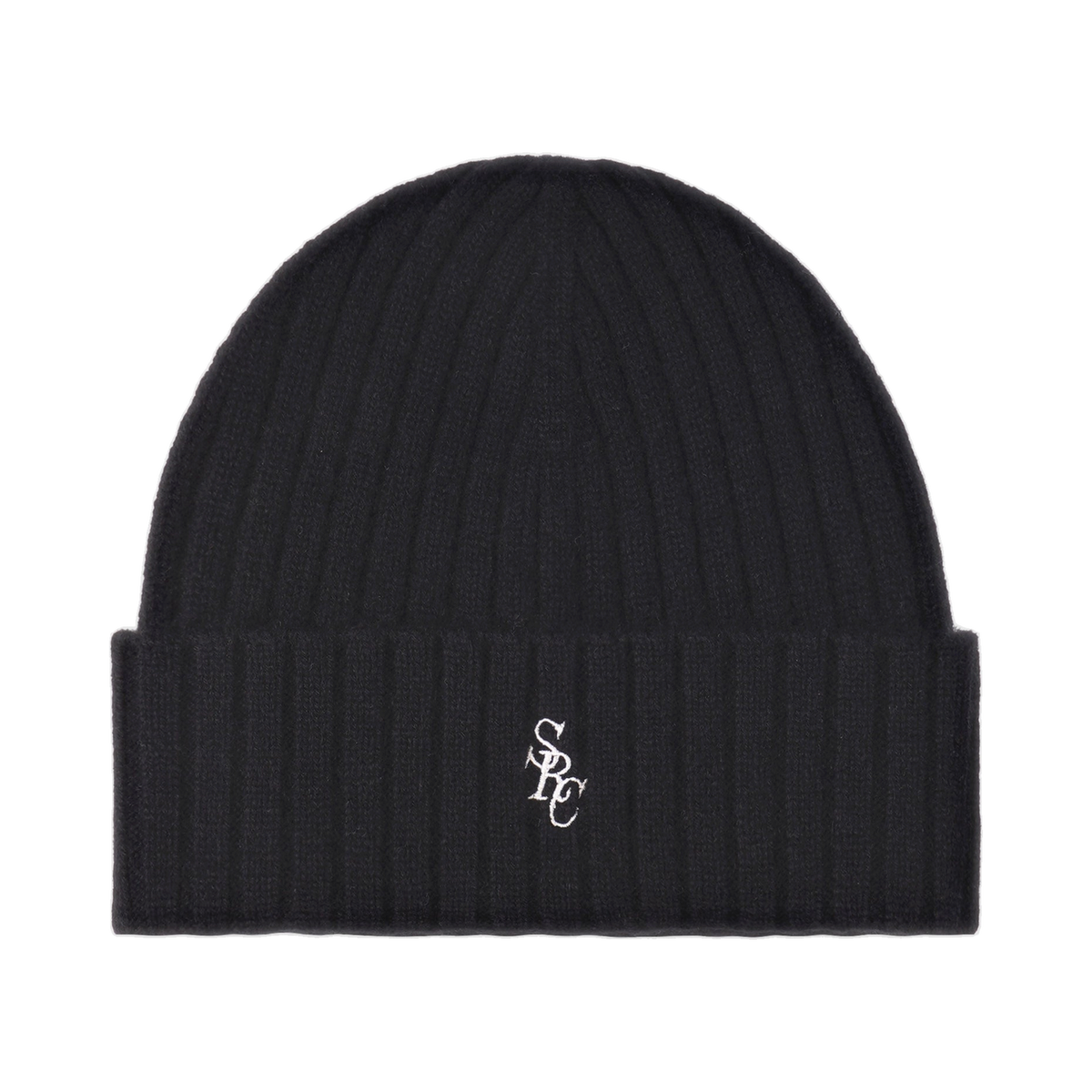 SRC Cashmere Beanie - Black/White